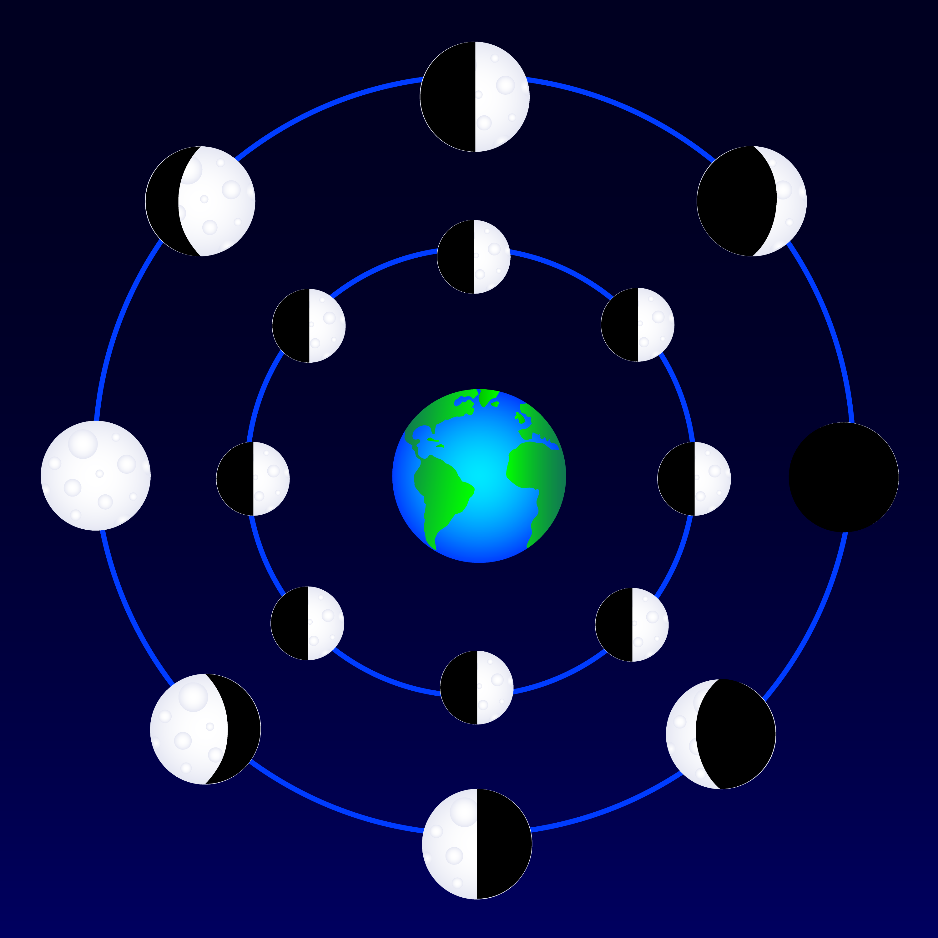 clipart of moon phases - photo #3
