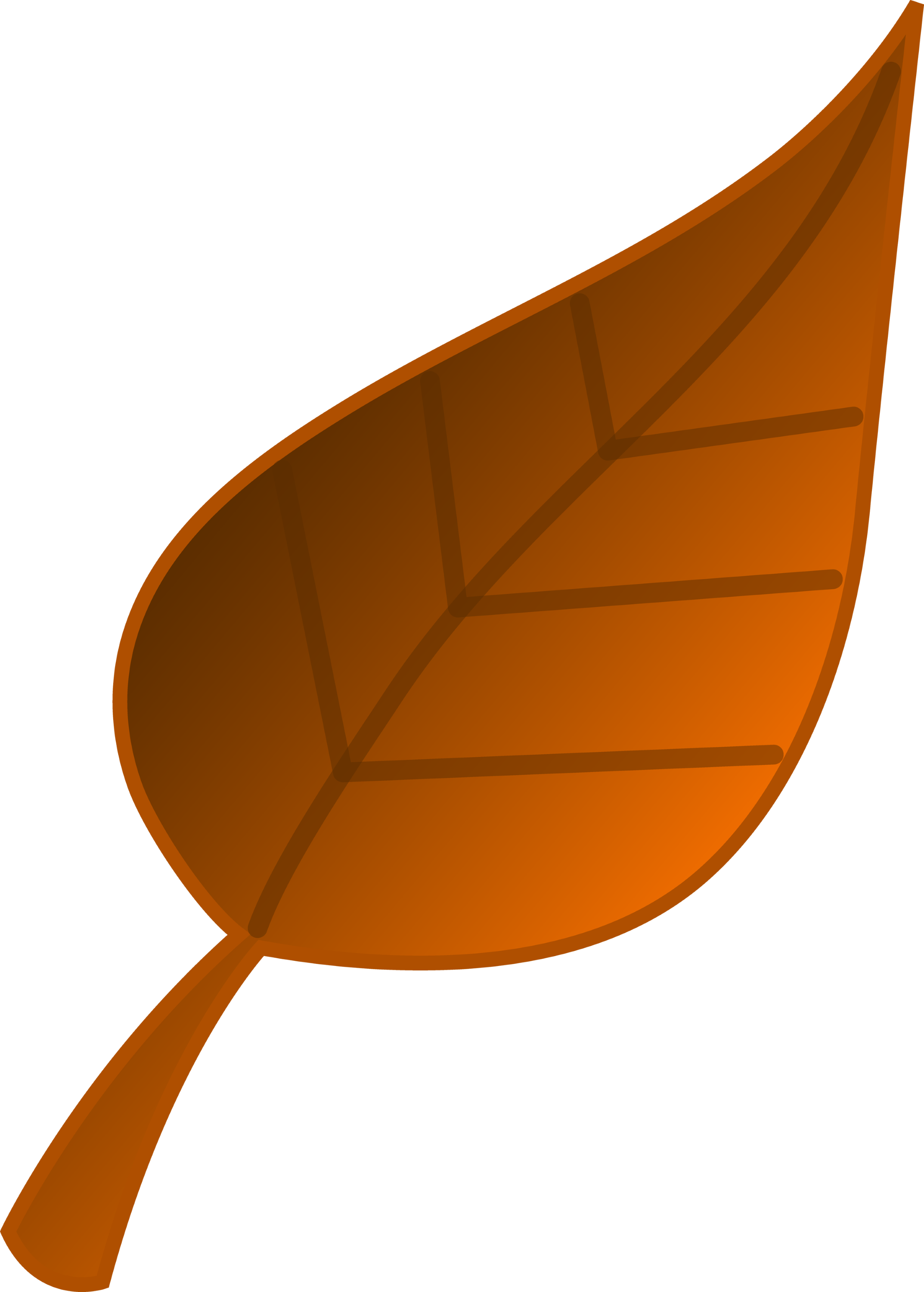 brown leaf clip art - photo #16