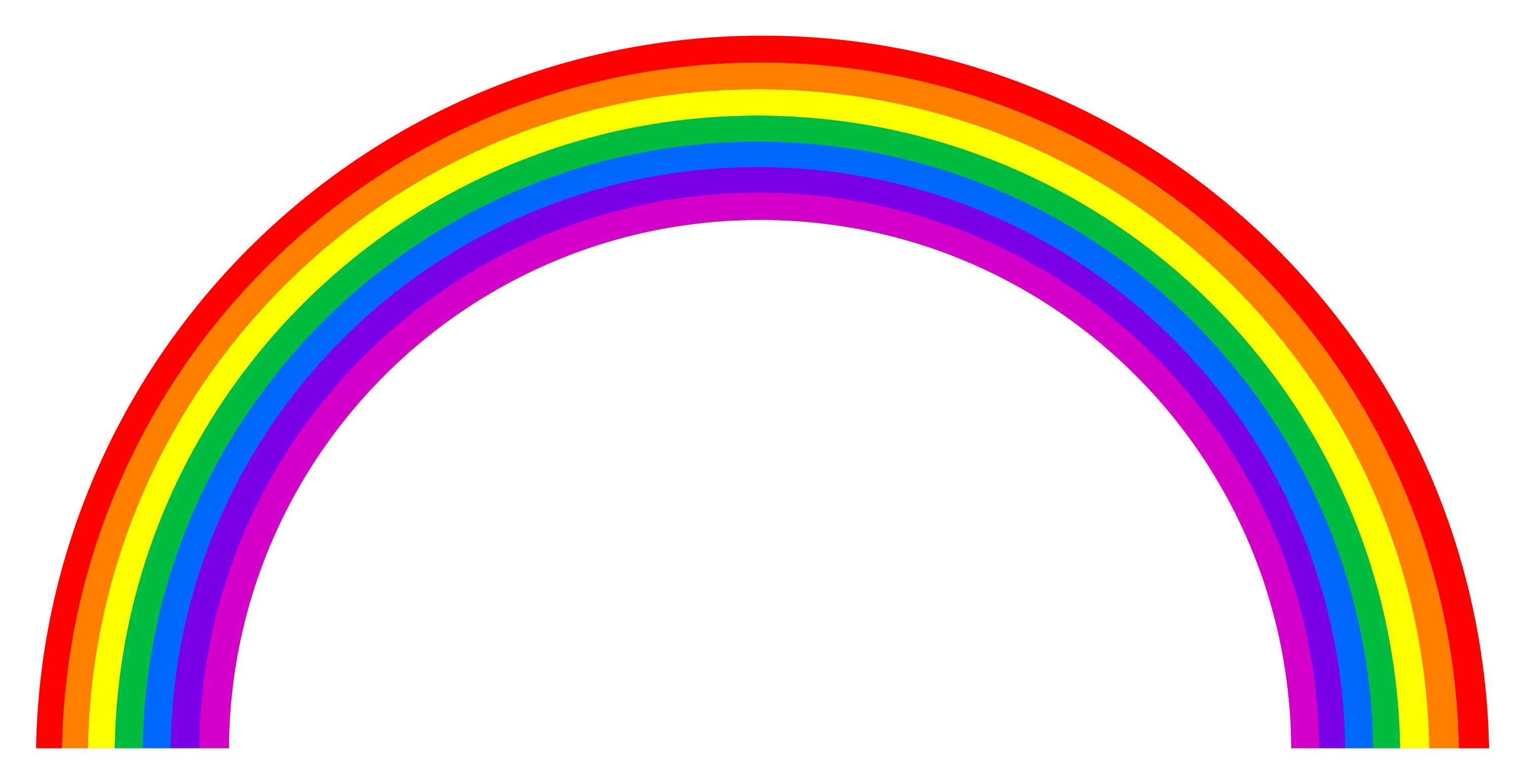 clipart of rainbow - photo #5