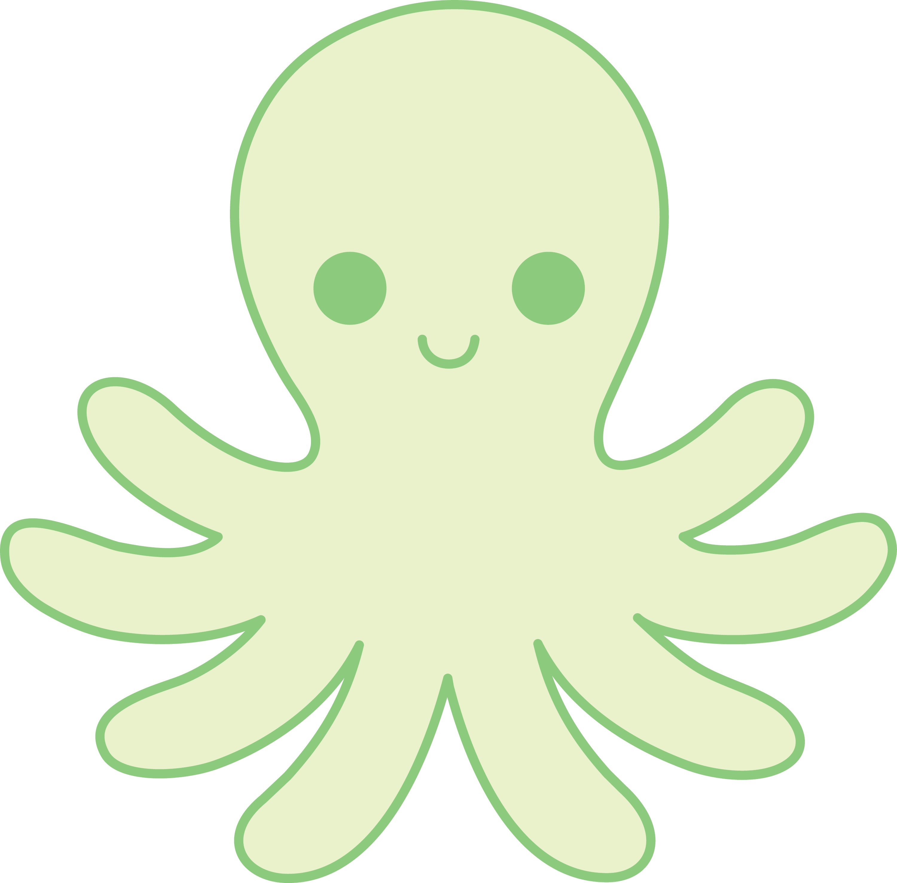green octopus clipart - photo #1