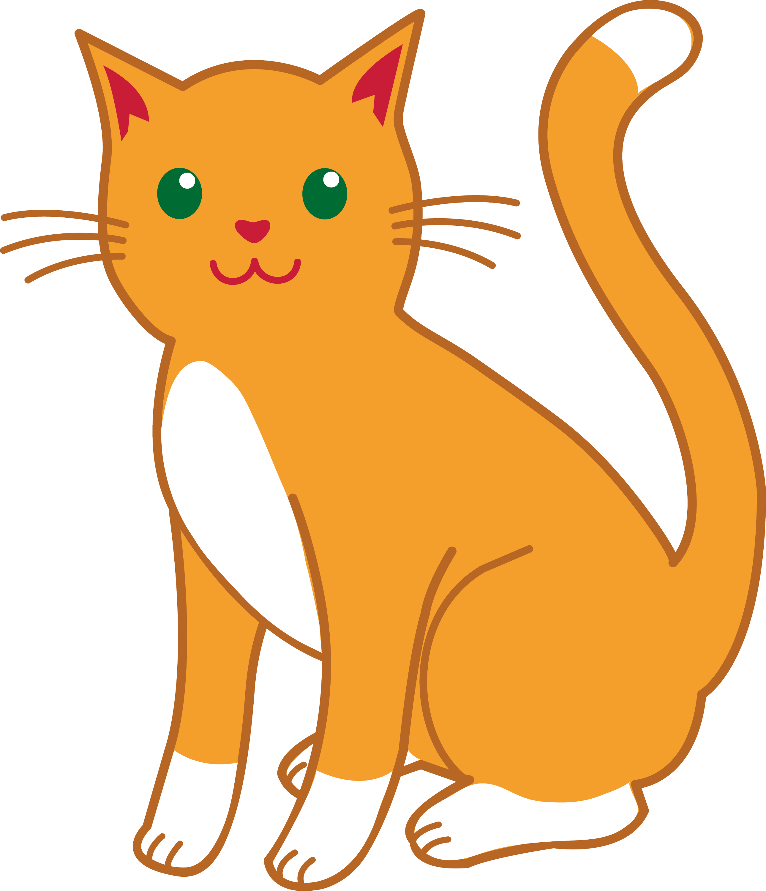 free cartoon cat clip art - photo #8
