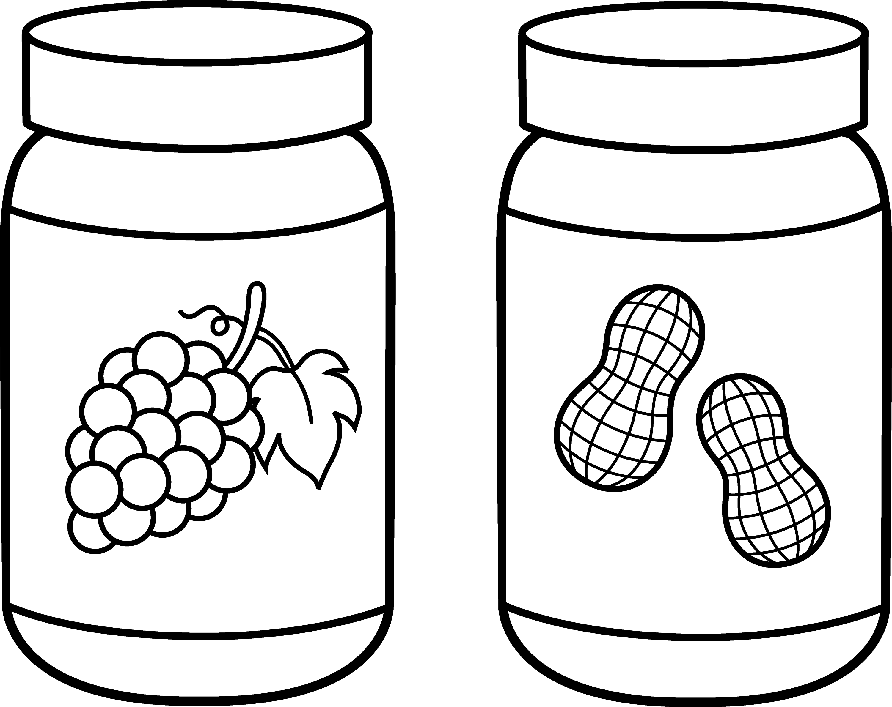 jar of jam coloring pages - photo #4