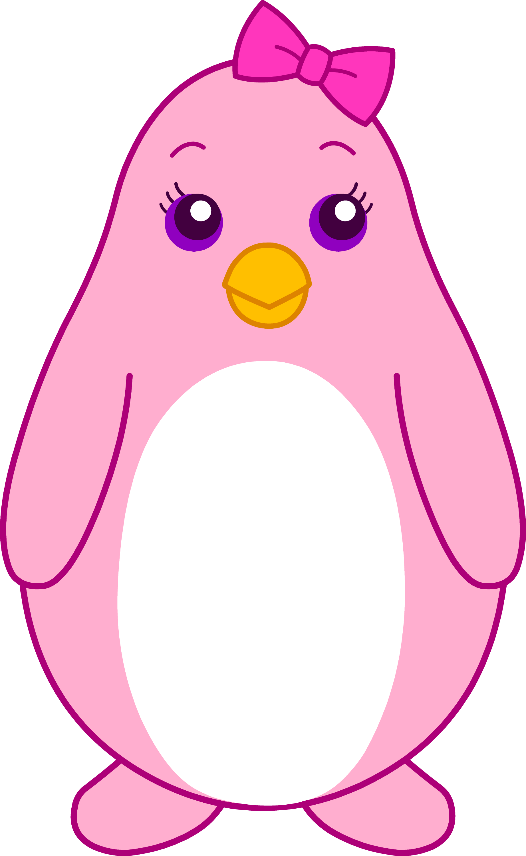 free girl penguin clip art - photo #22