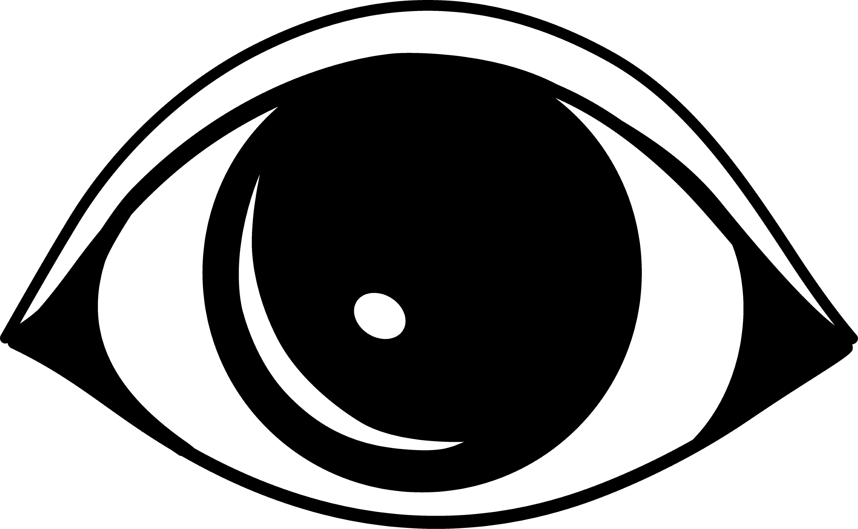 Simple Black Eye Logo Design - Free Clip Art