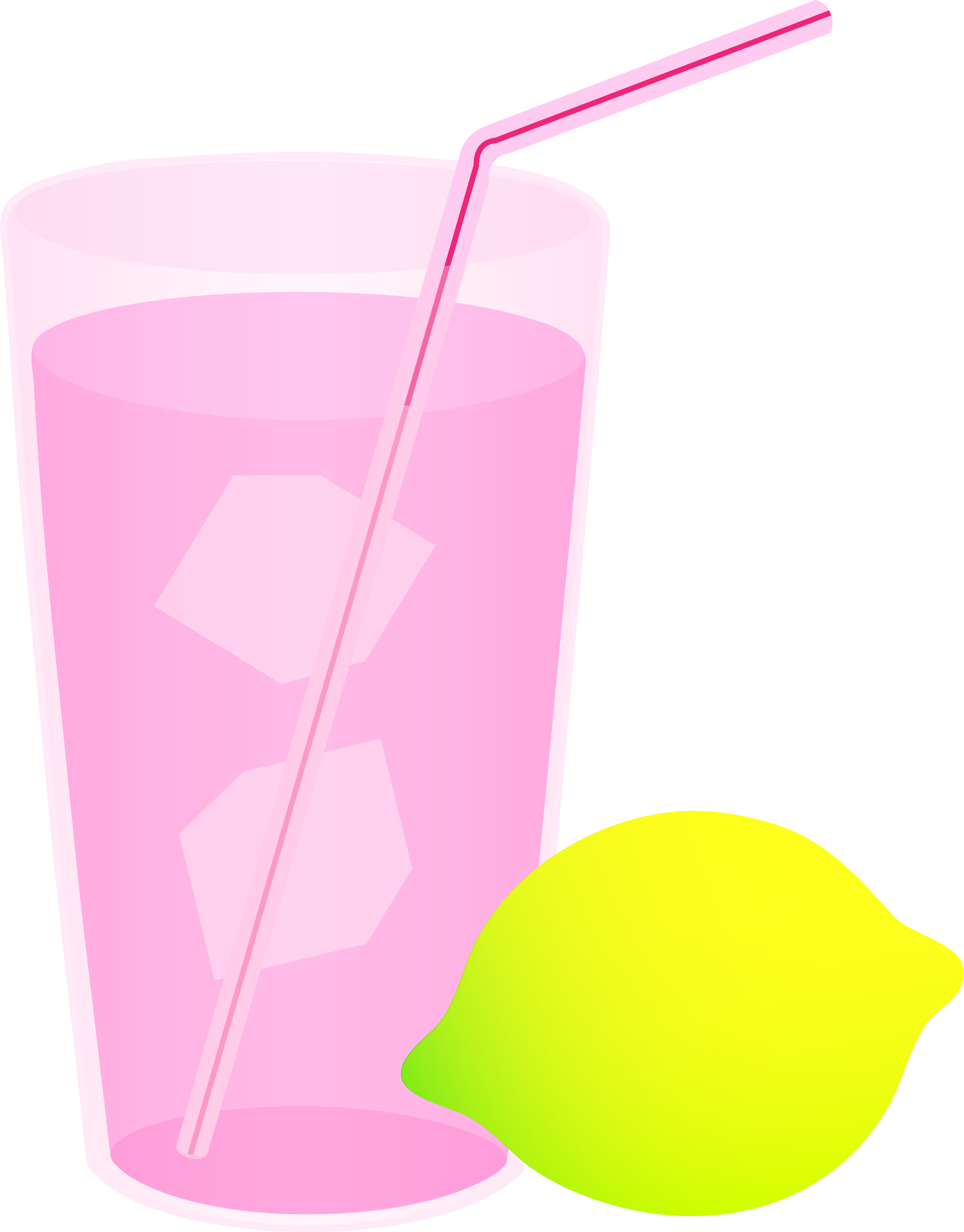 Glass Of Pink Lemonade Free Clip Art