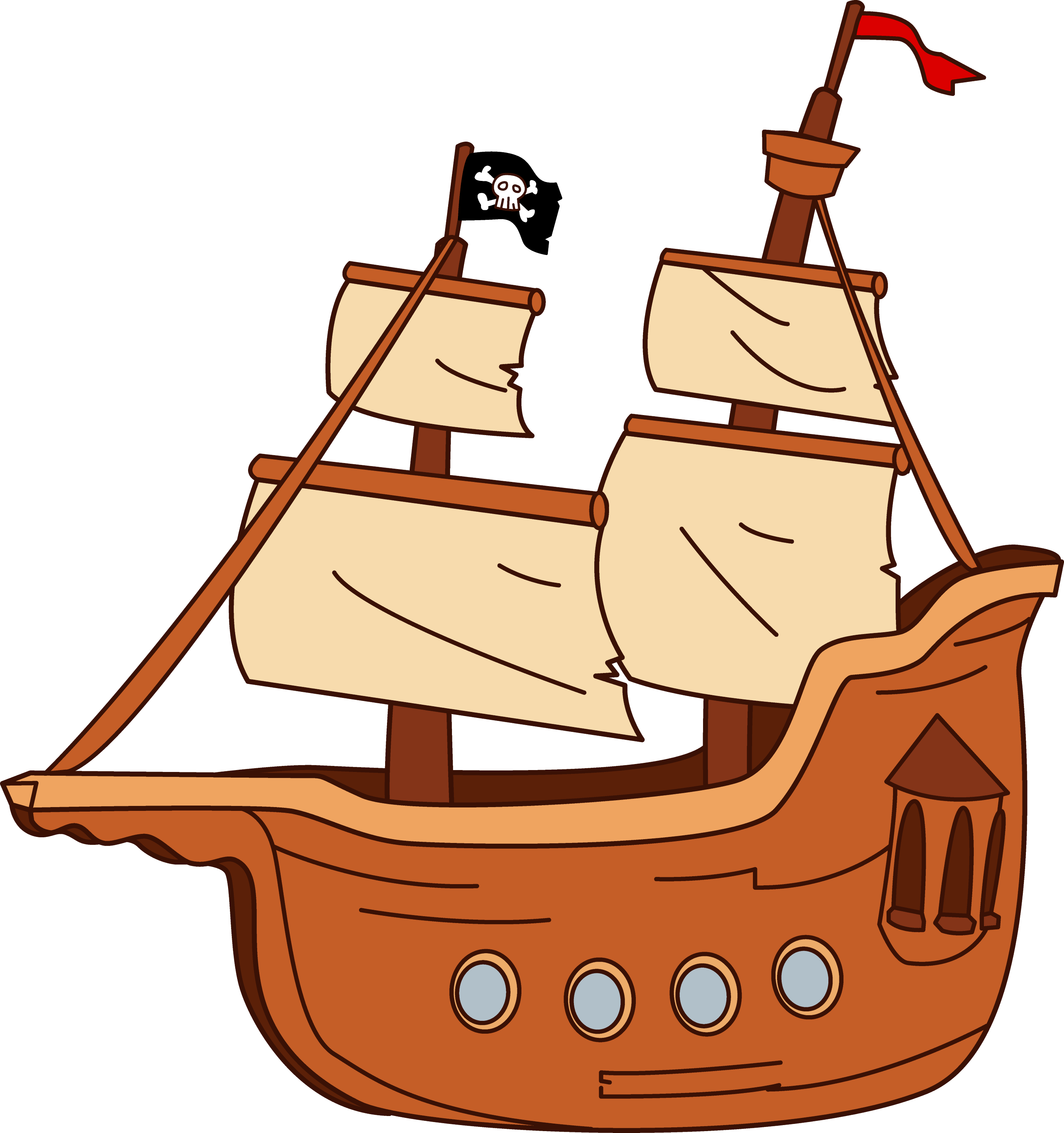 Pirate Ship Design Free Clip Art