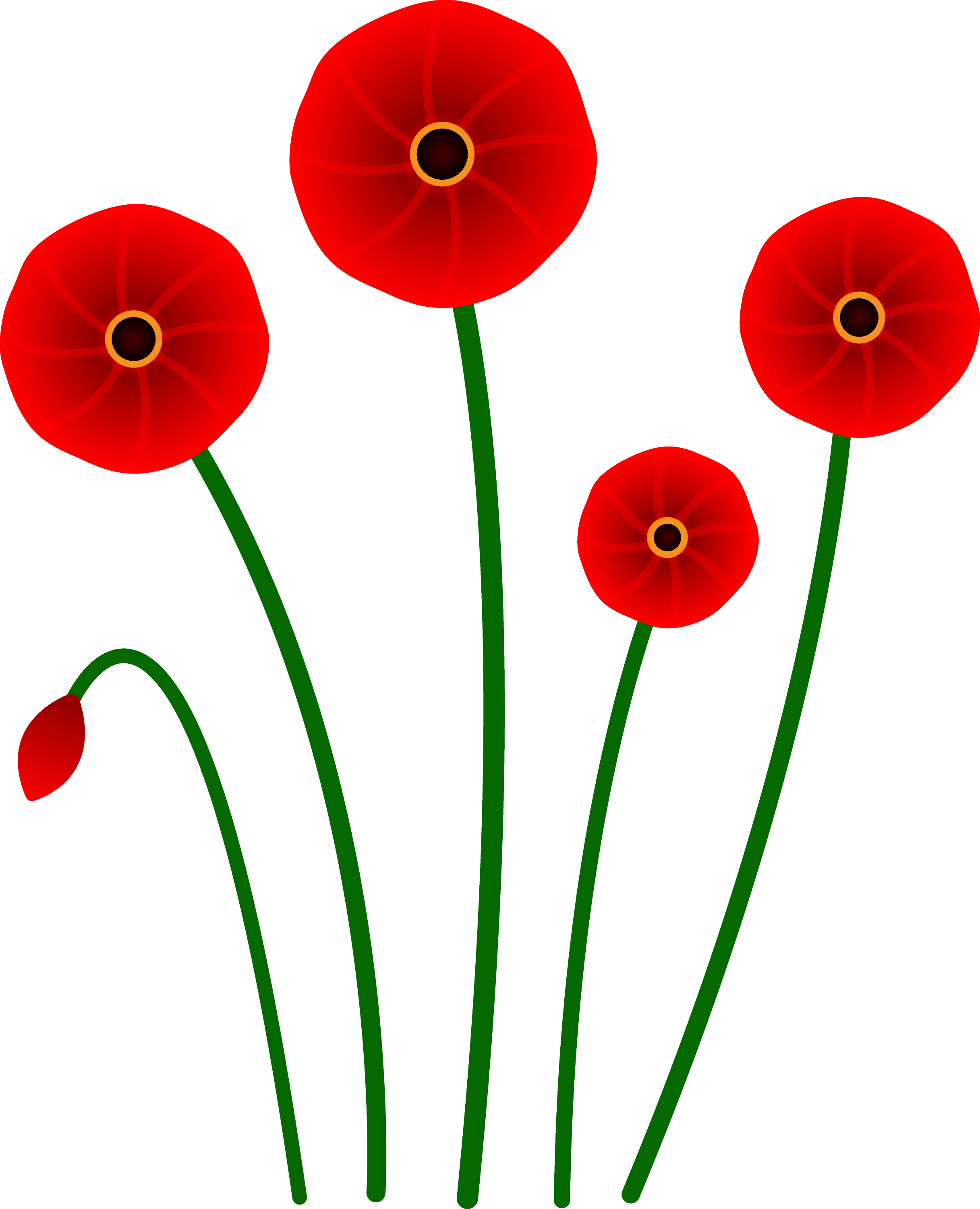 free clip art red flowers - photo #18