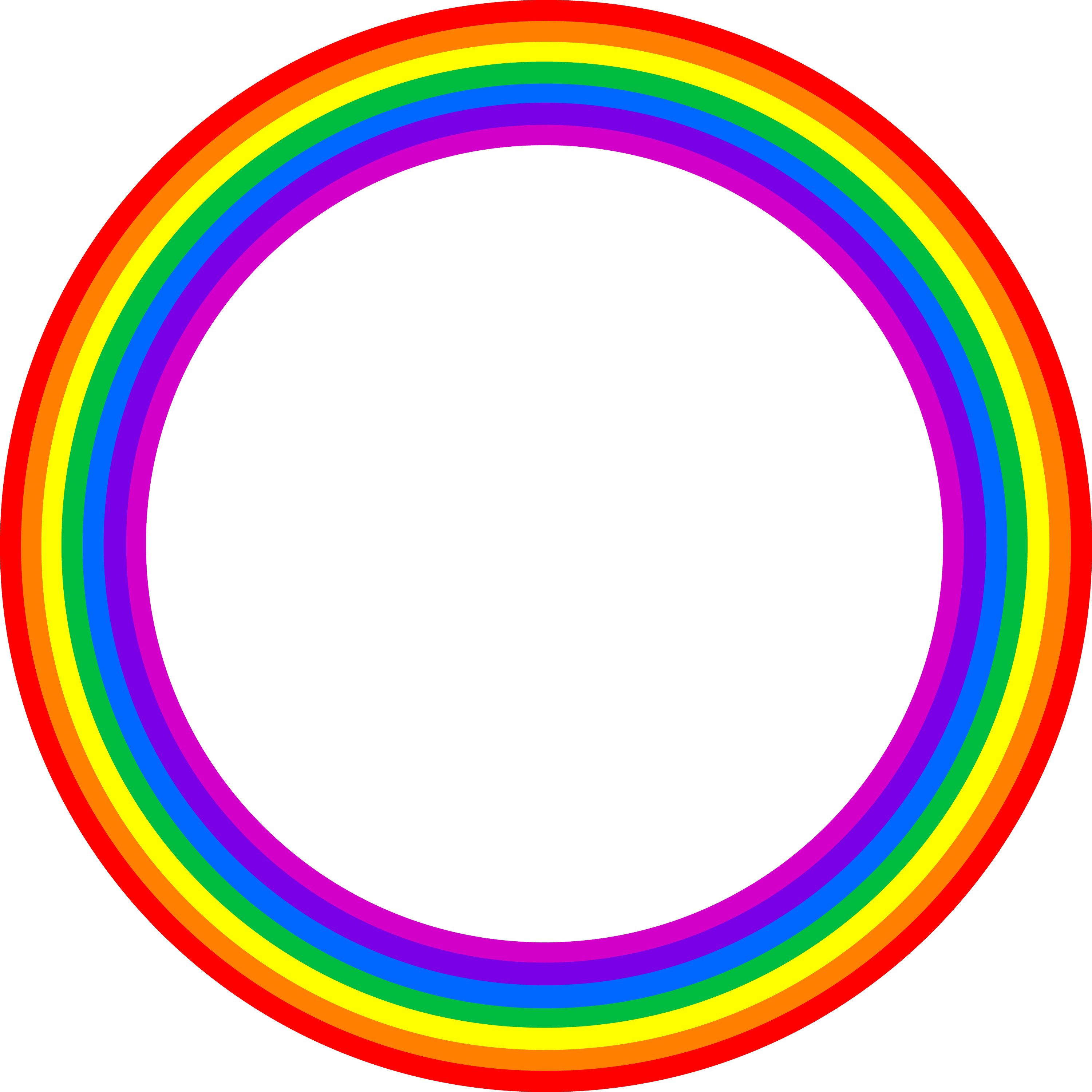 rainbow circle clip art - photo #1