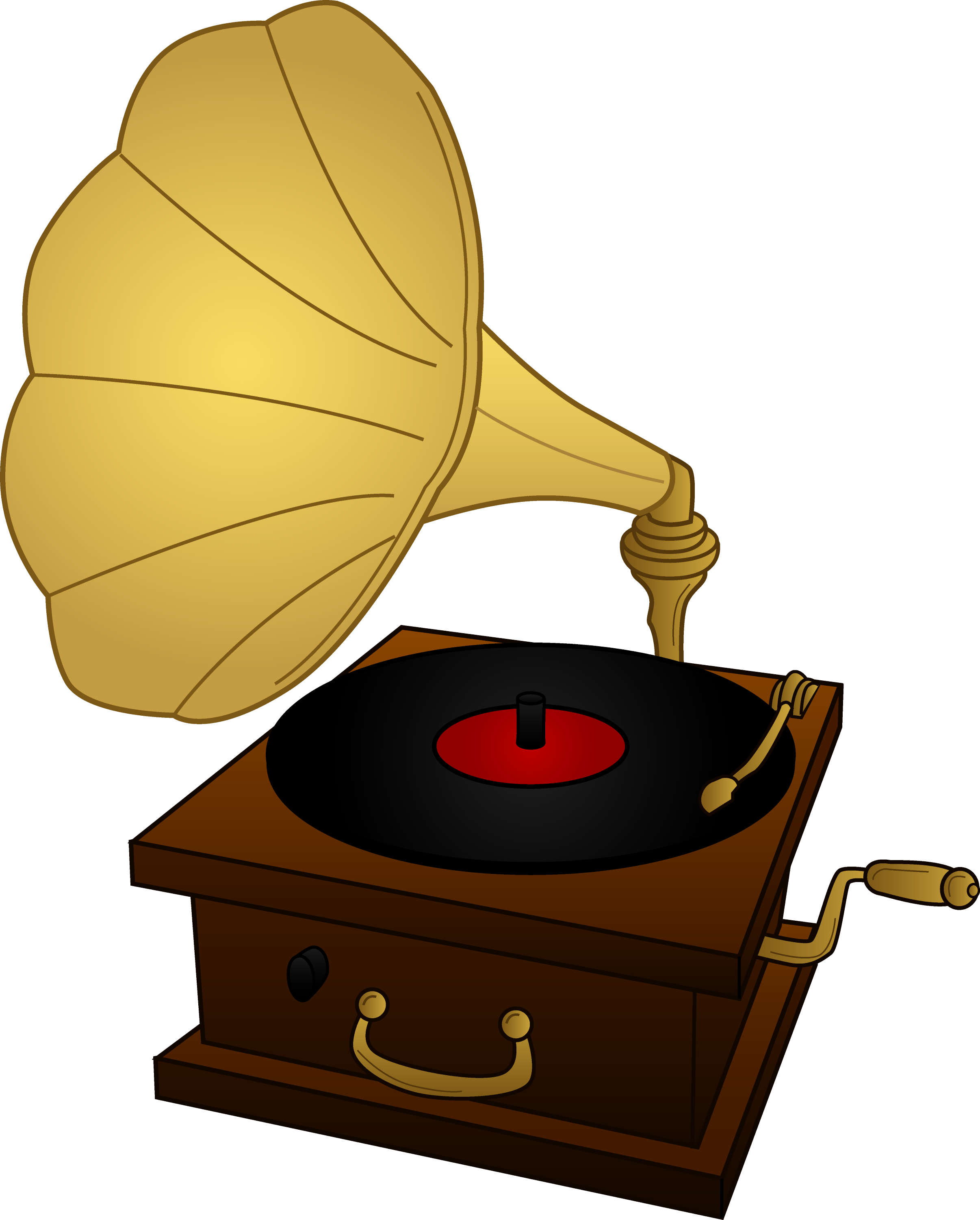 Gramophone Record Player - Free Clip Art