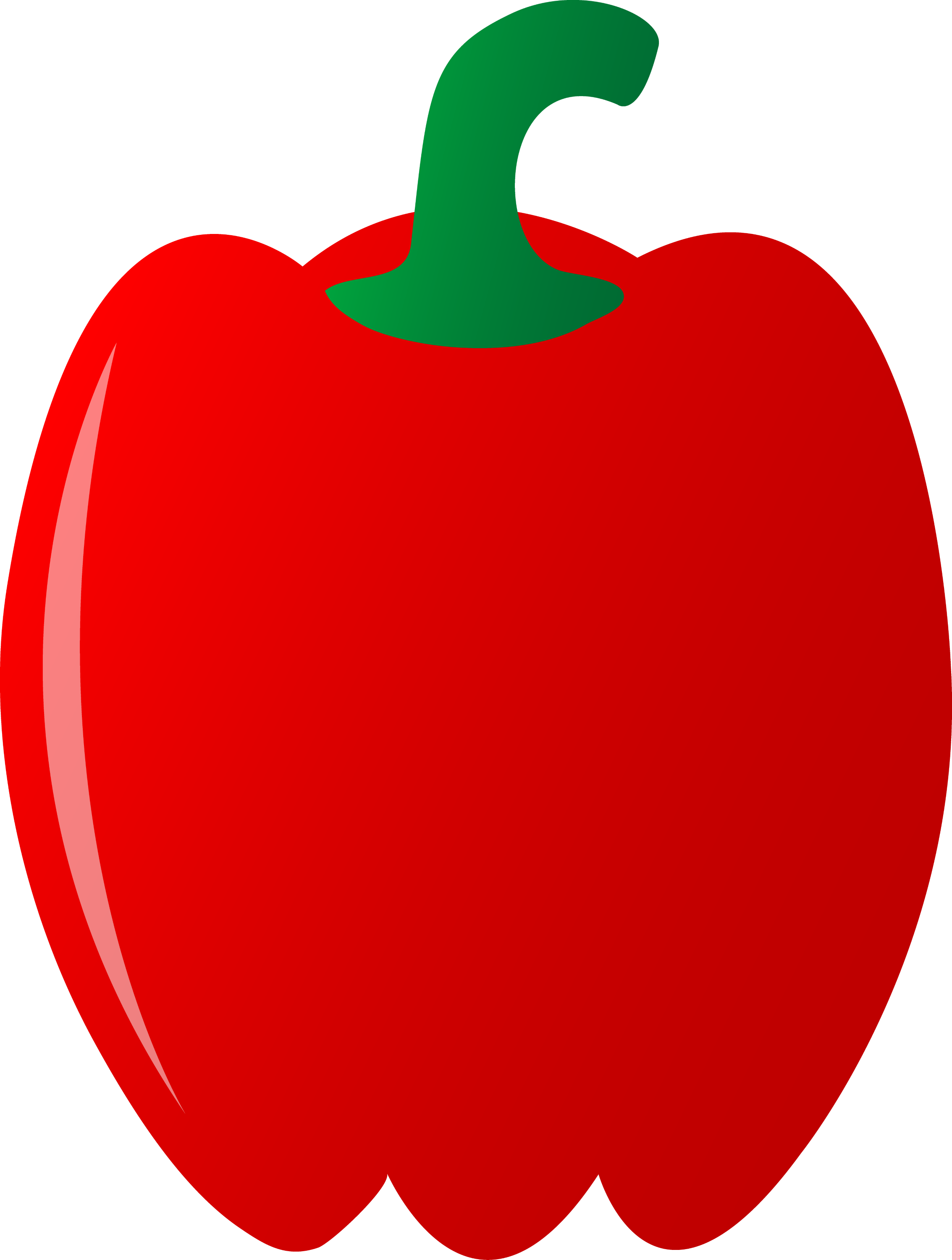 Red Bell Pepper - Free Clip Art