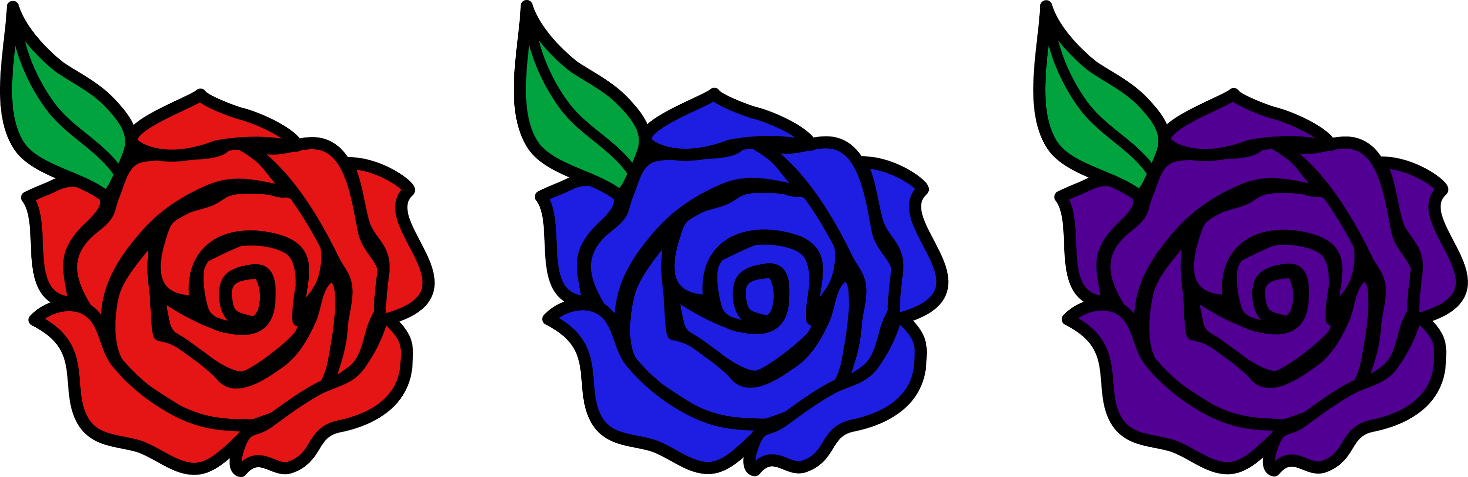 Cartoon Rose Flower