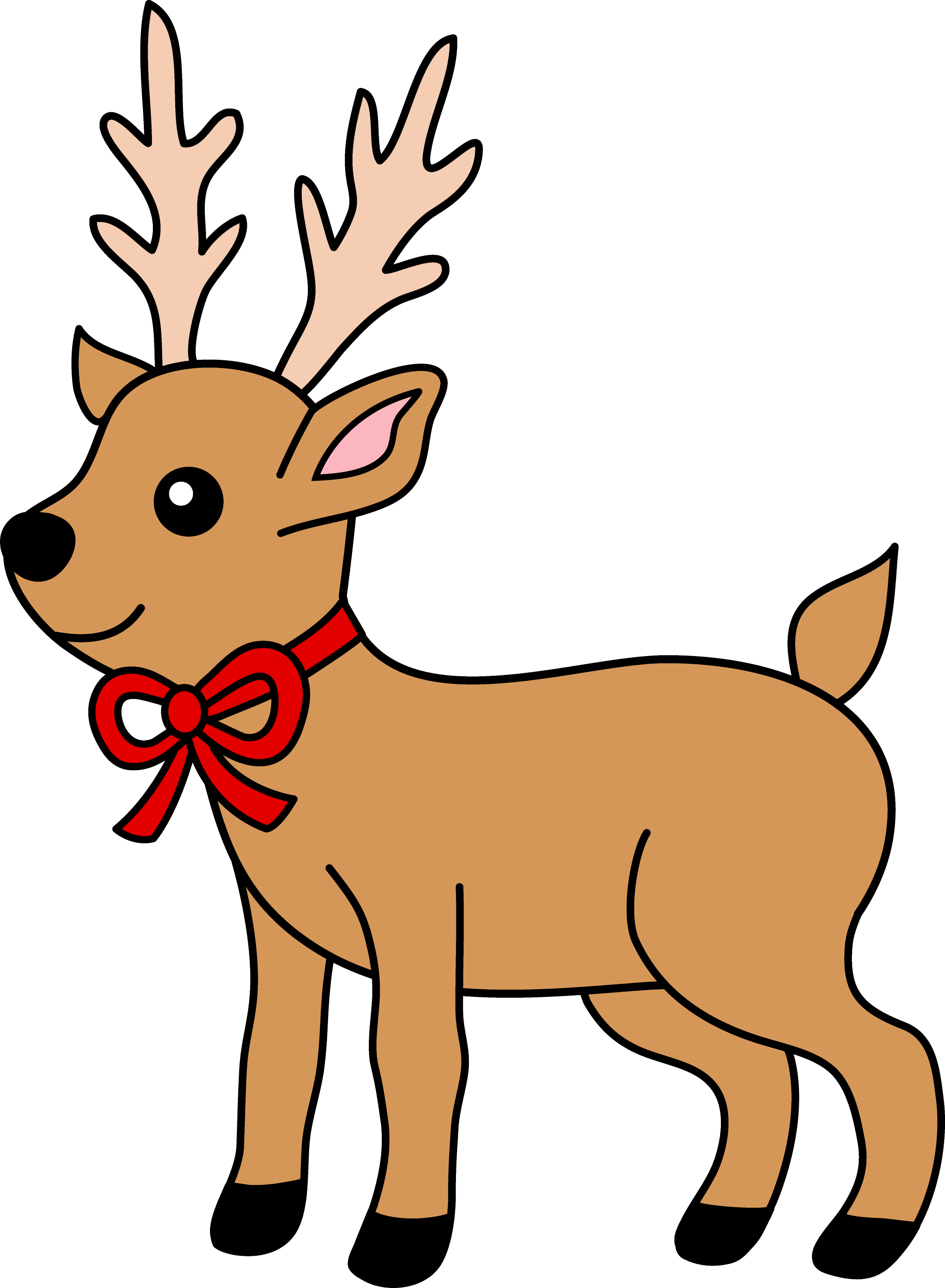 christmas reindeer clipart images - photo #4