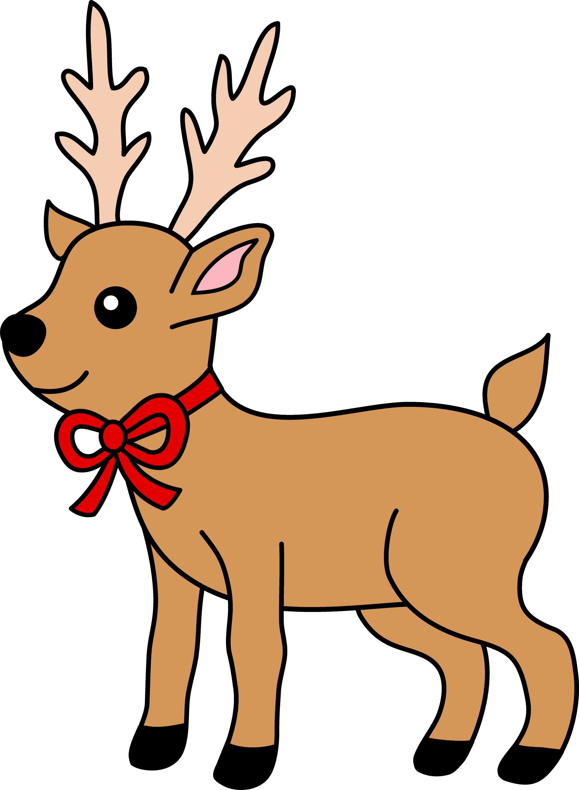 christmas reindeer clipart free - photo #15