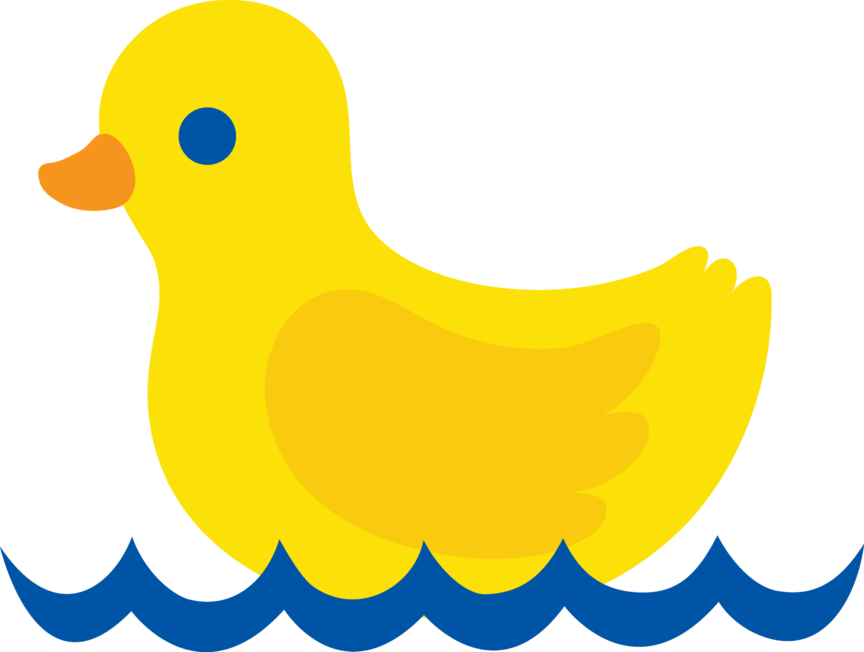 yellow duckling clipart - photo #3