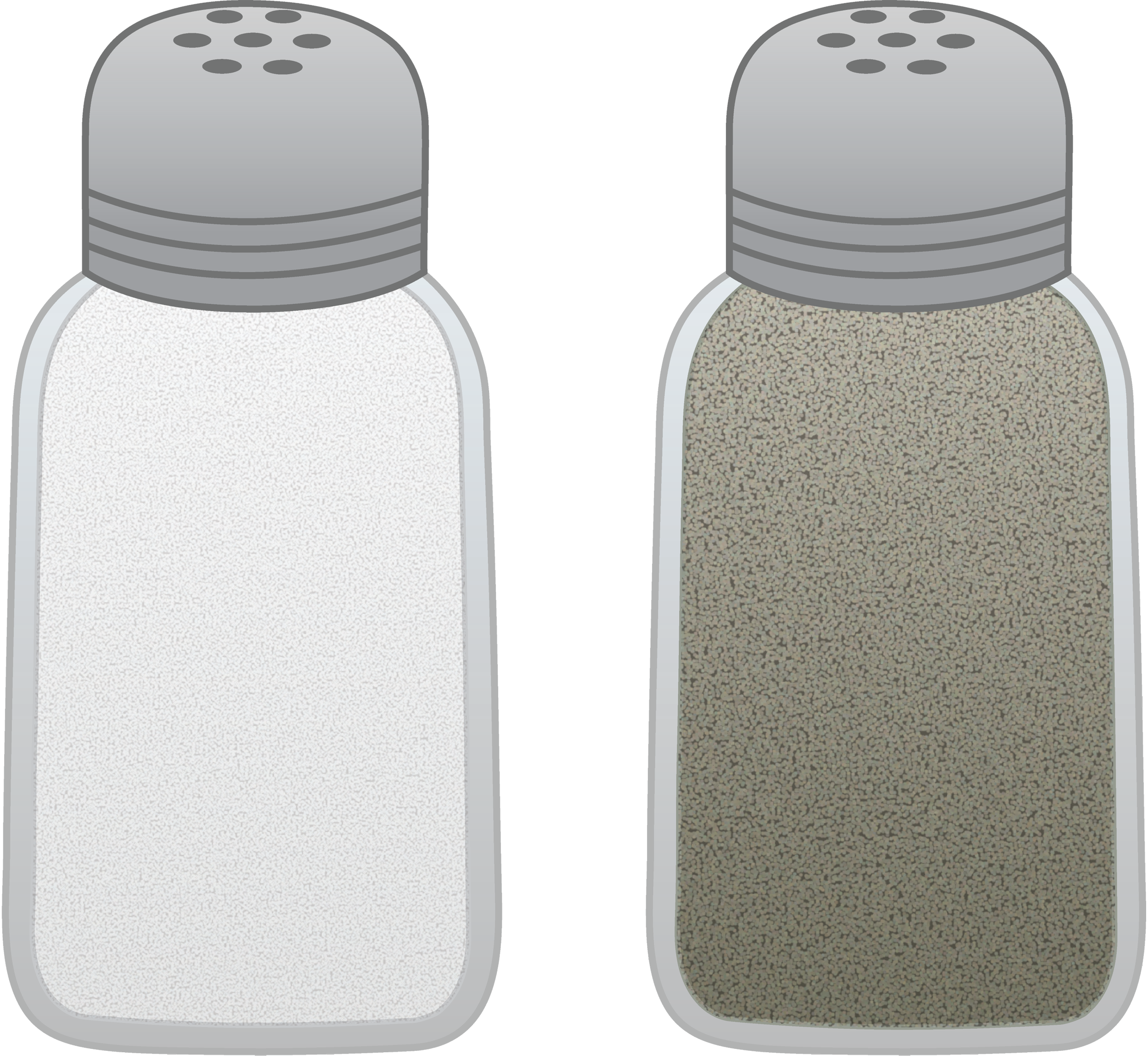 Salt and Pepper Shakers - Free Clip Art