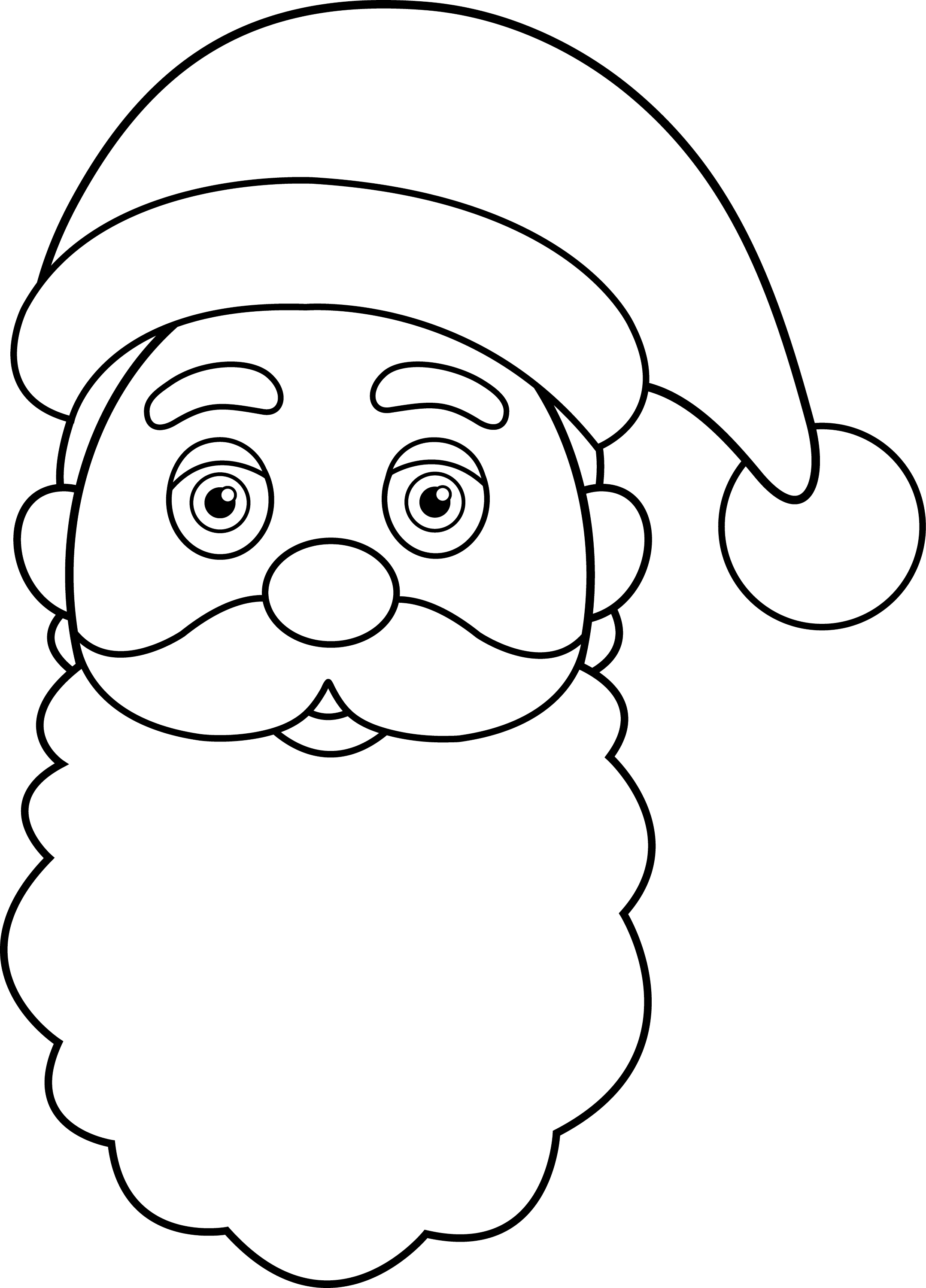 Father Christmas Outline