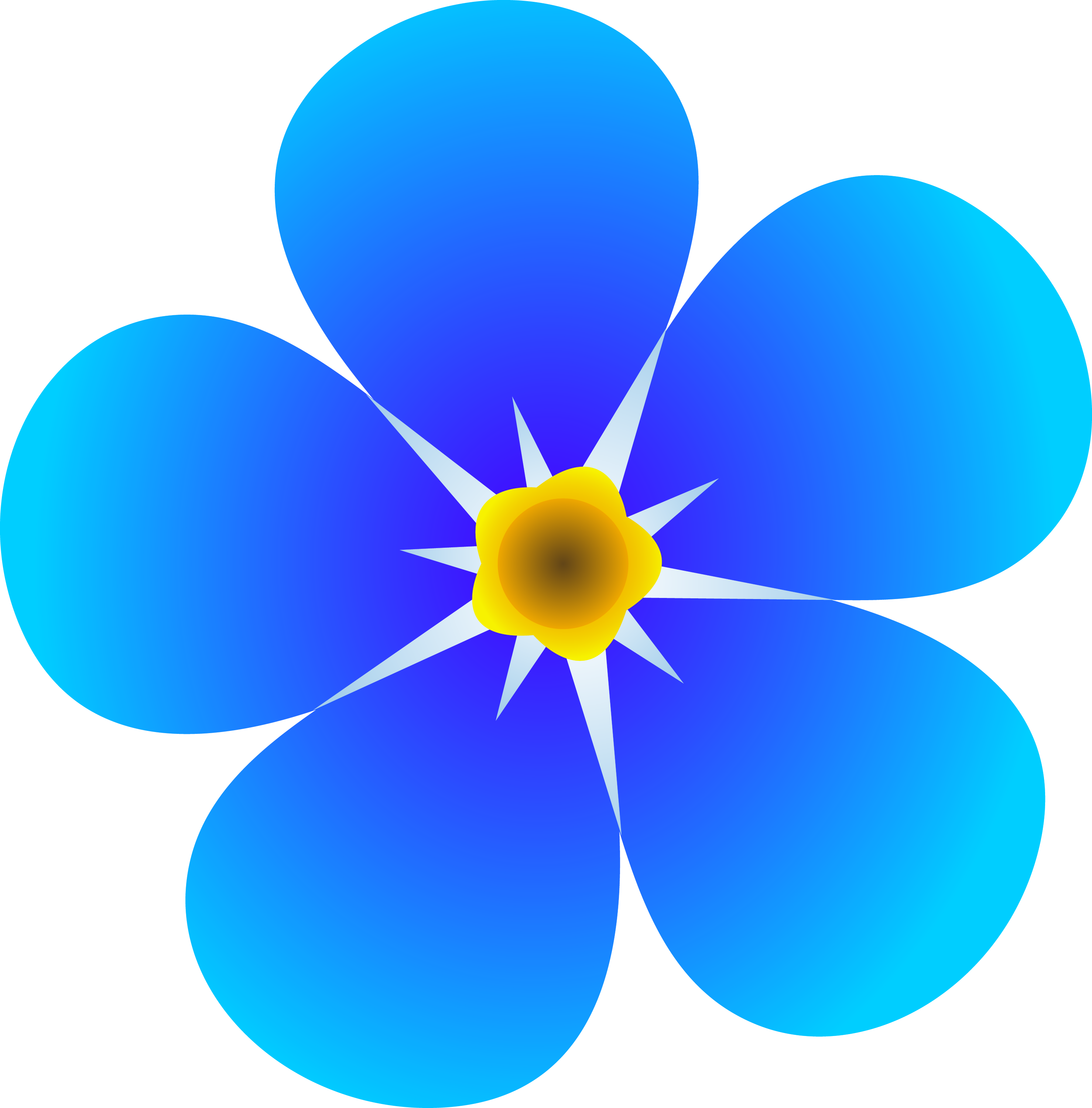clip art forget me not flower - photo #5