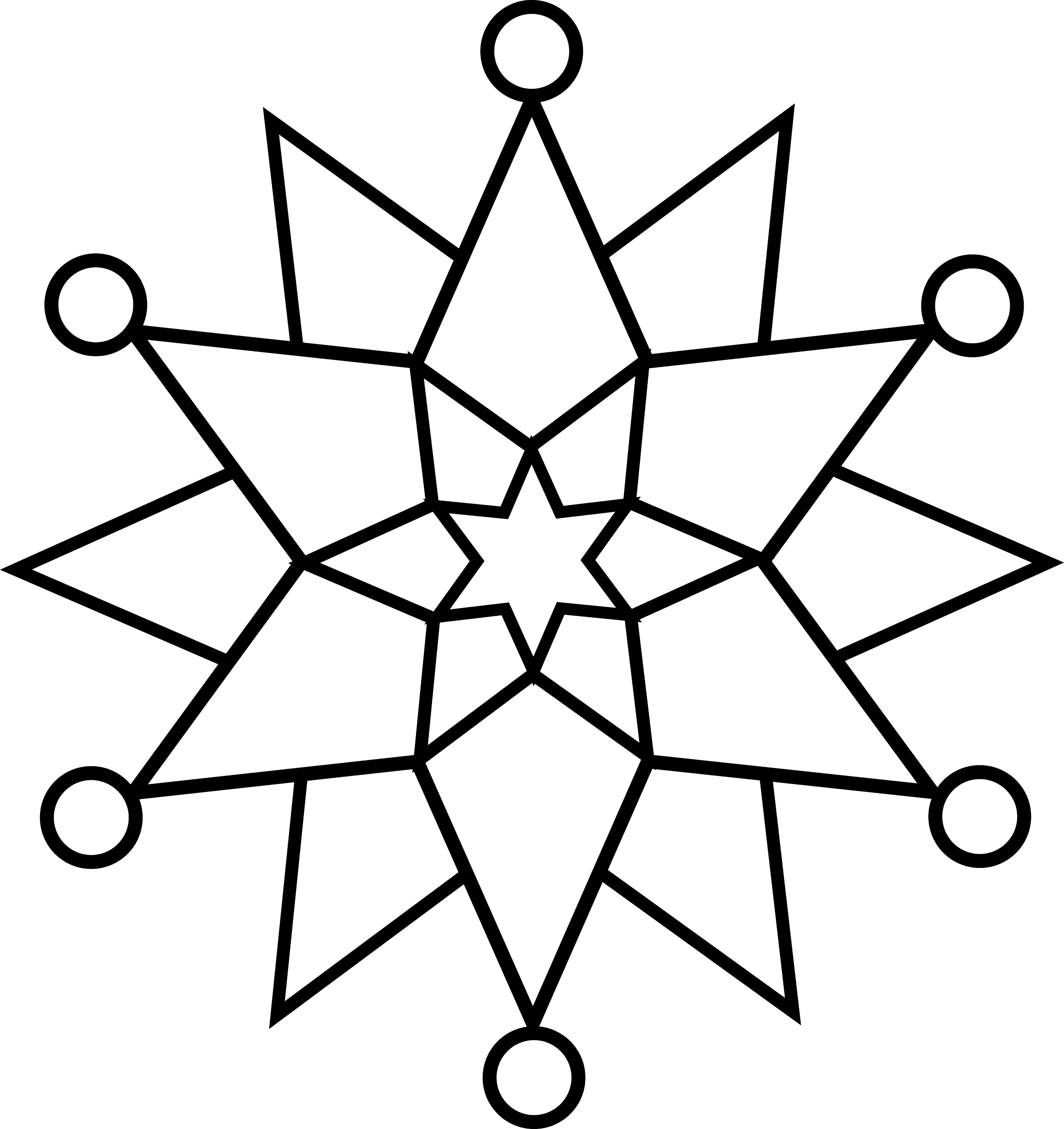 free black and white snowflake clipart - photo #31