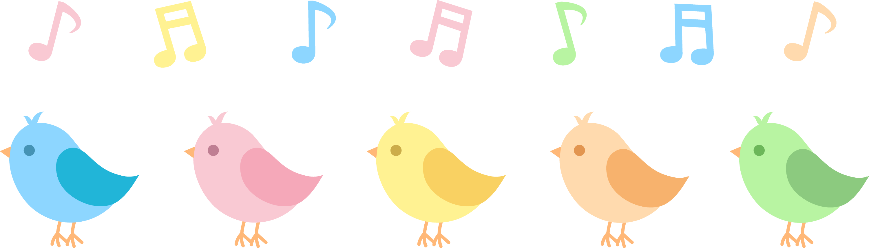 five-little-song-birds-free-clip-art