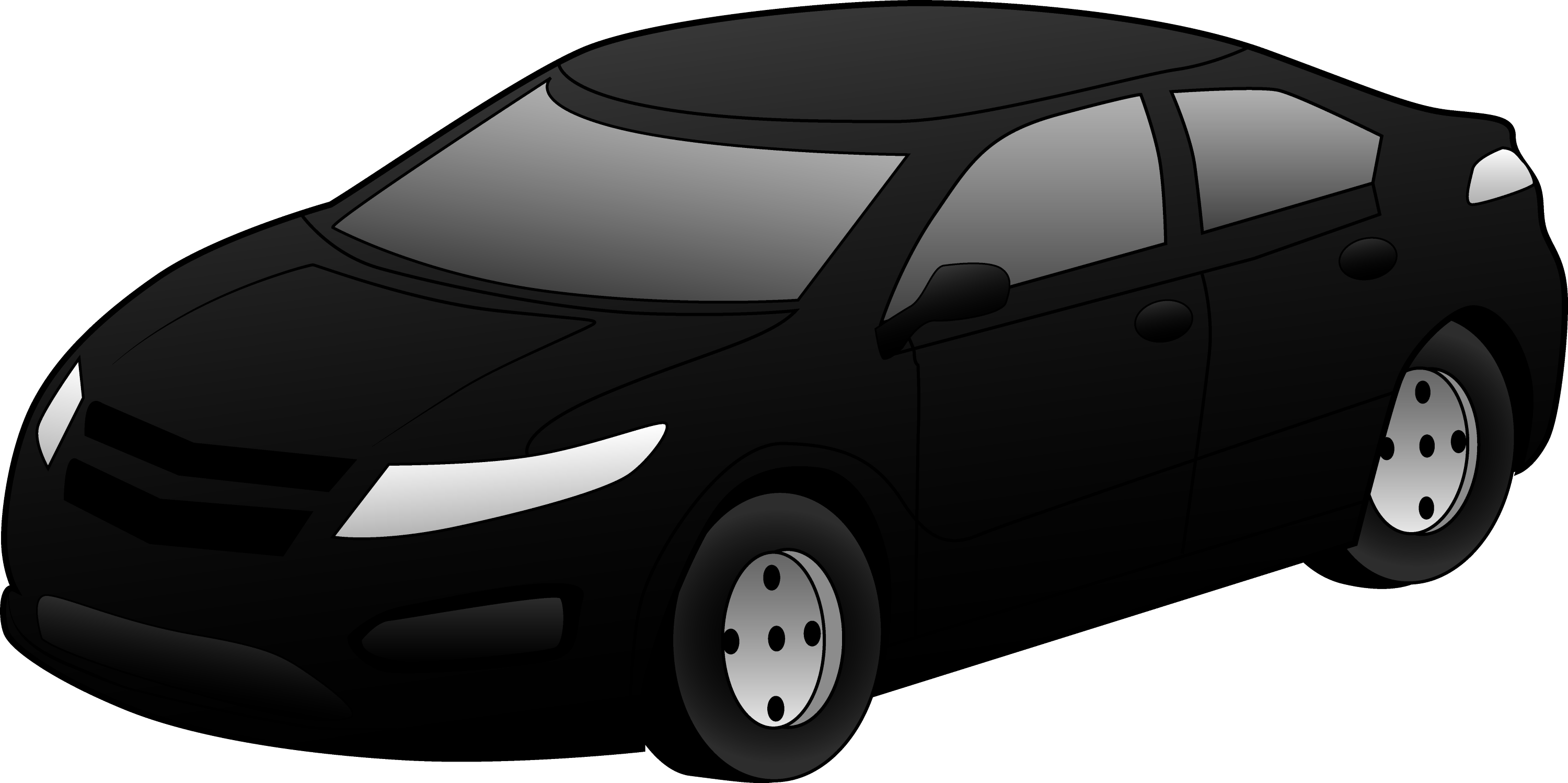 free car clipart black and white - photo #41