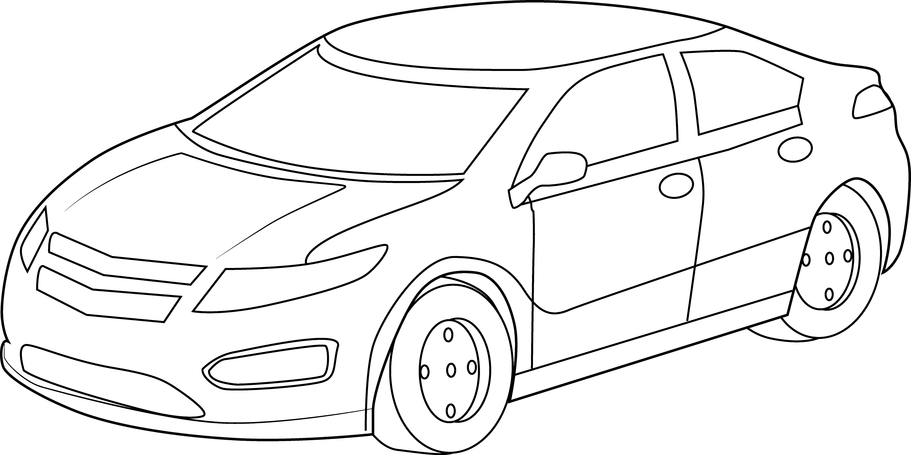 clipart car black and white - photo #29