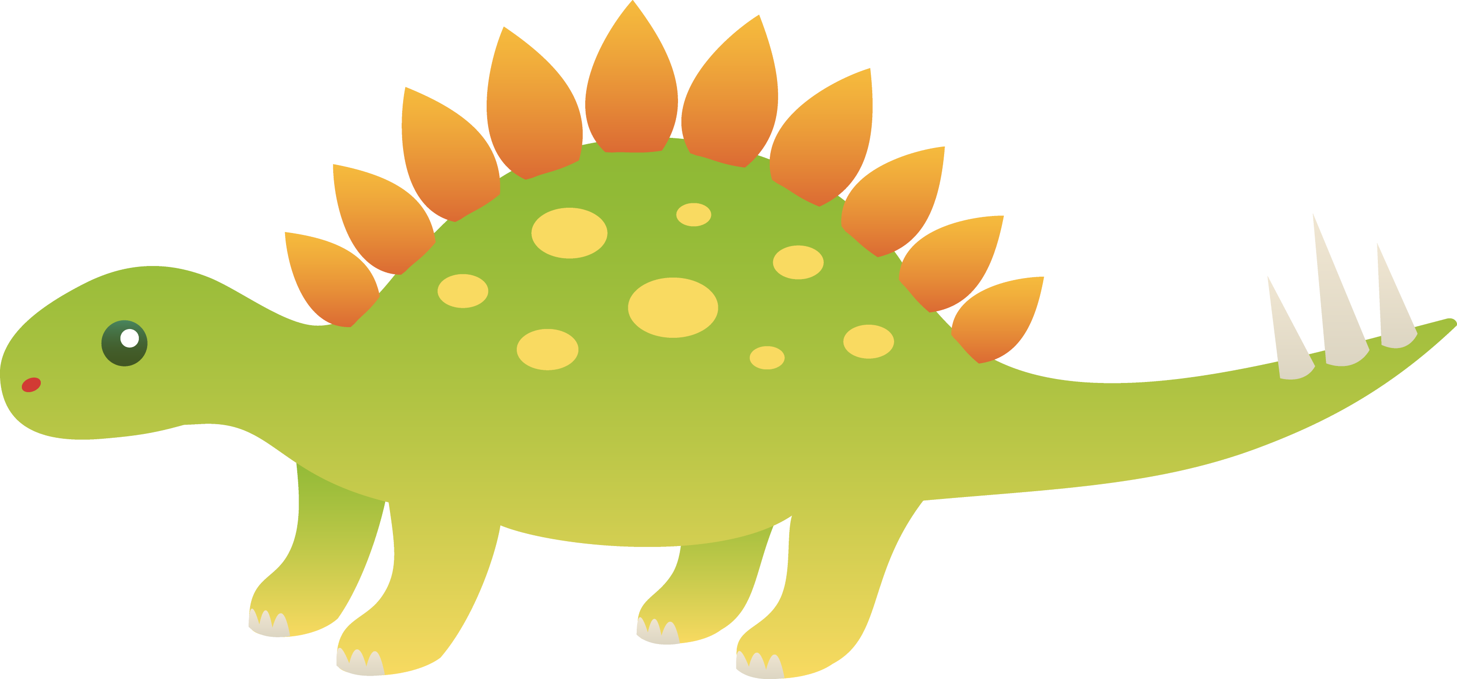 Cute Stegosaurus Dinosaur Free Clip Art