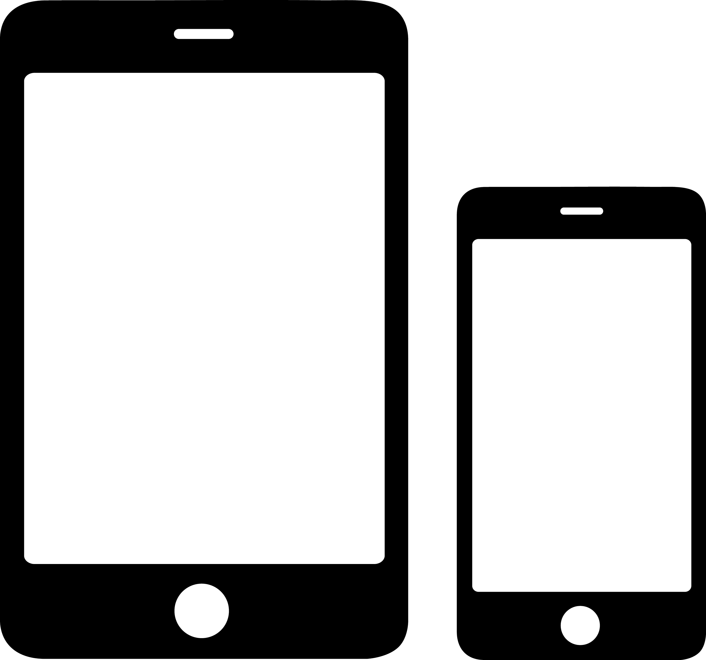 Smartphone and Tablet Icons - Free Clip Art