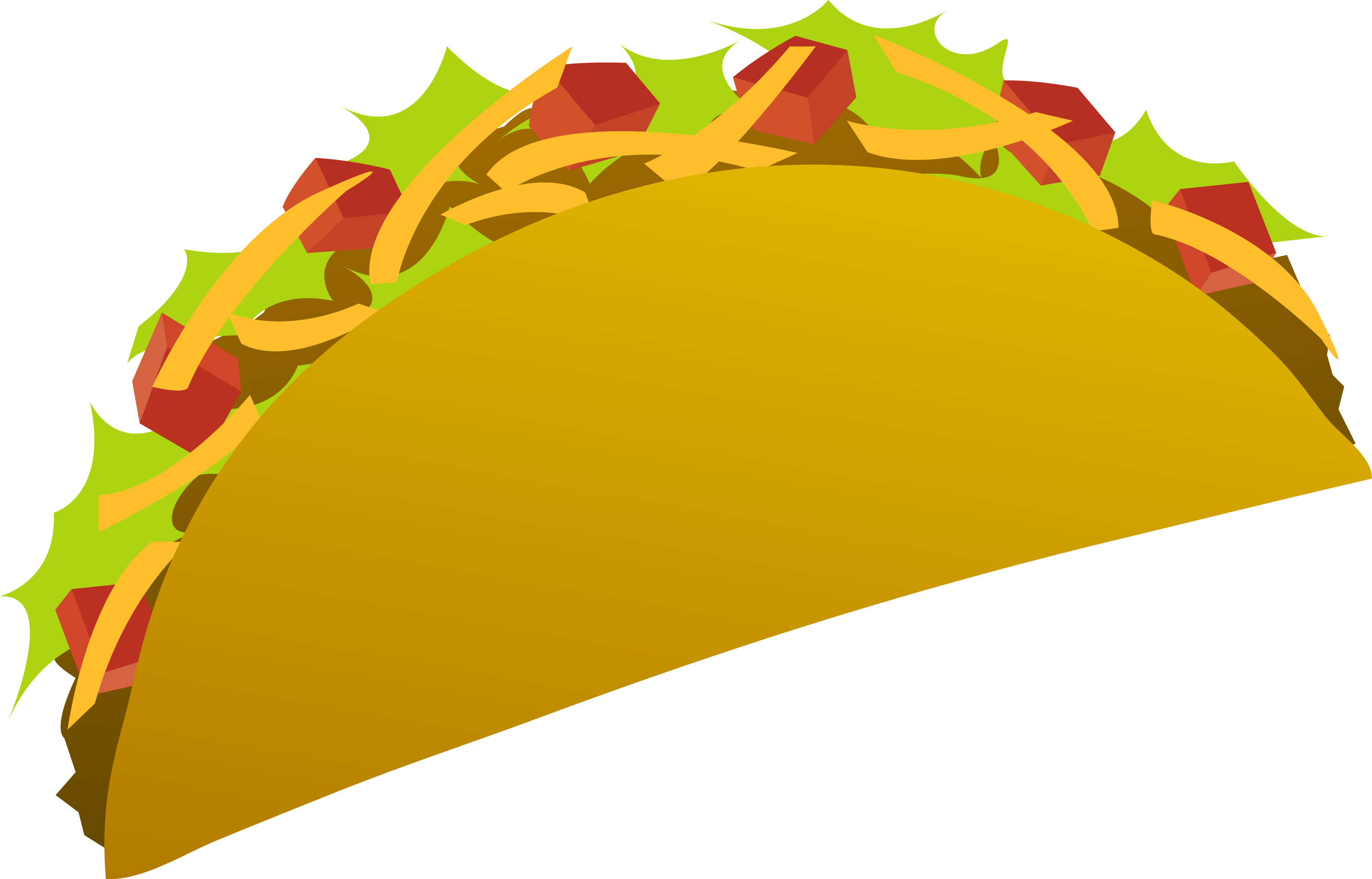 Vector Art Of A Taco Free Clip Art