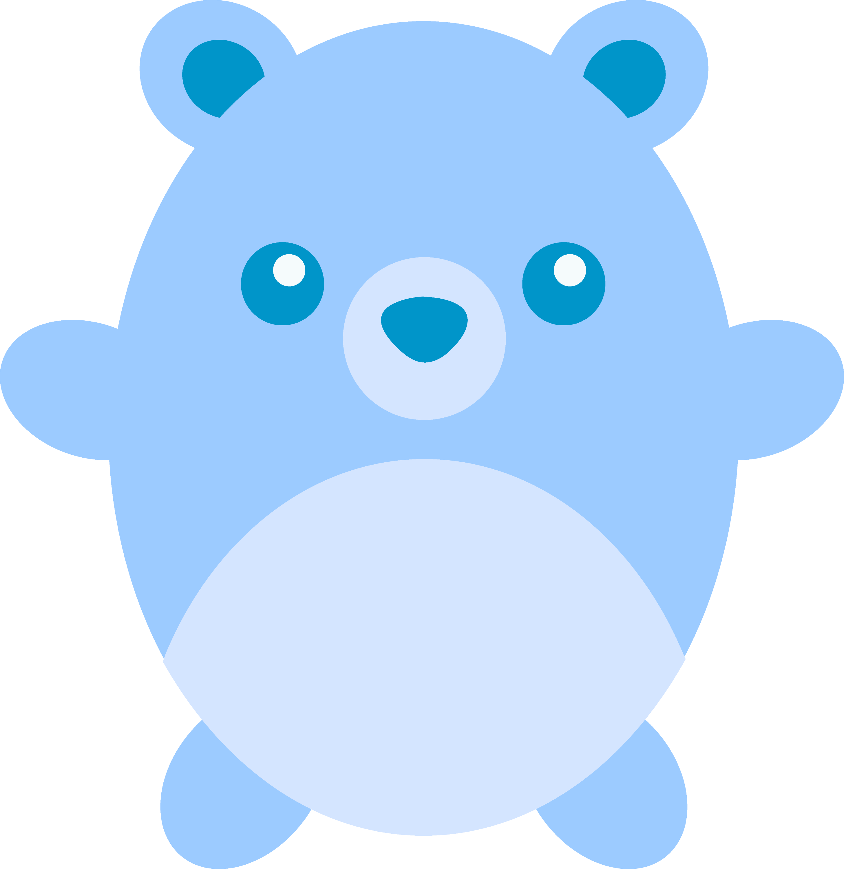 clip art blue teddy bear - photo #13