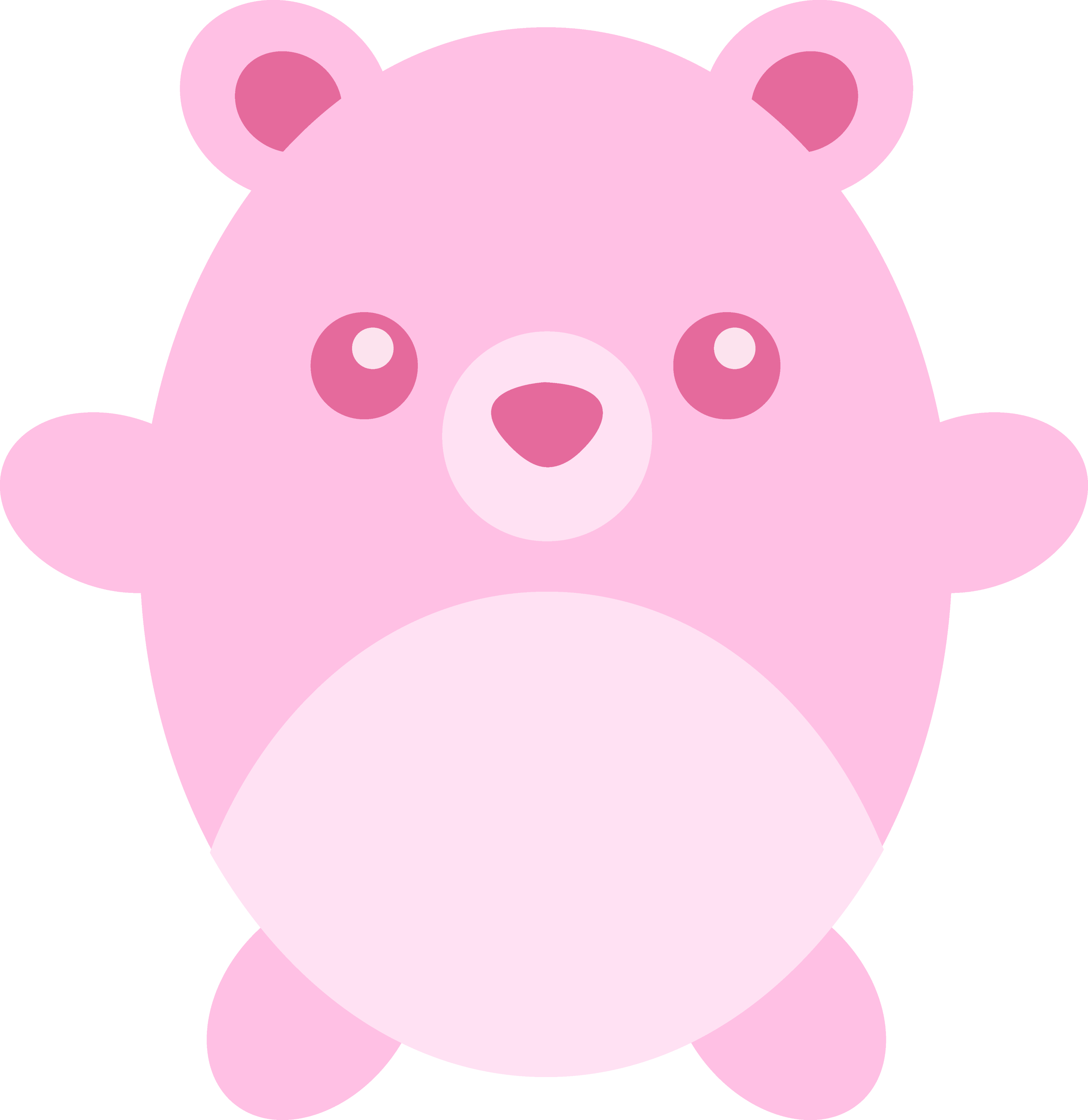 clip art pink teddy bear - photo #2