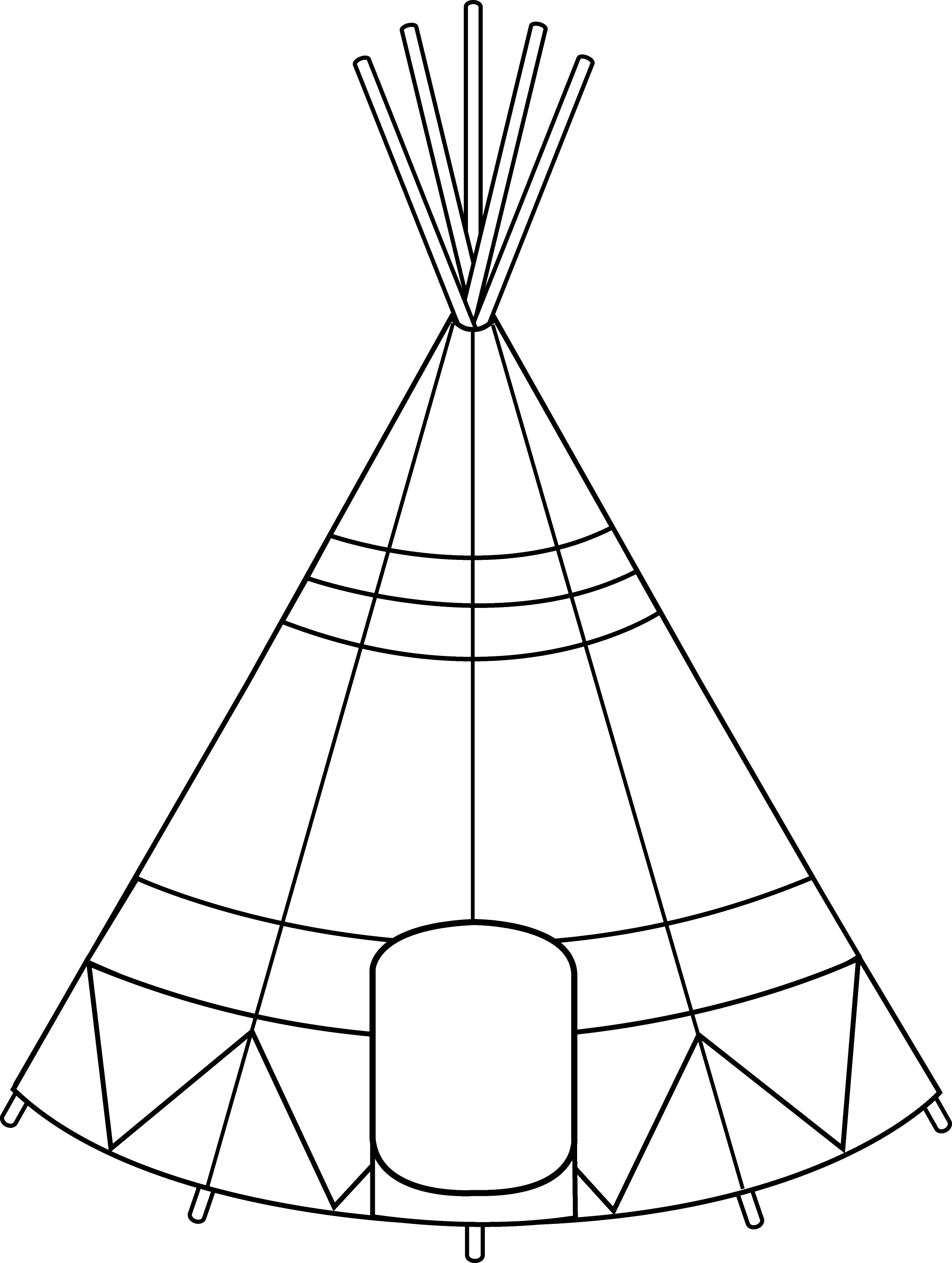native american tipi coloring pages - photo #3