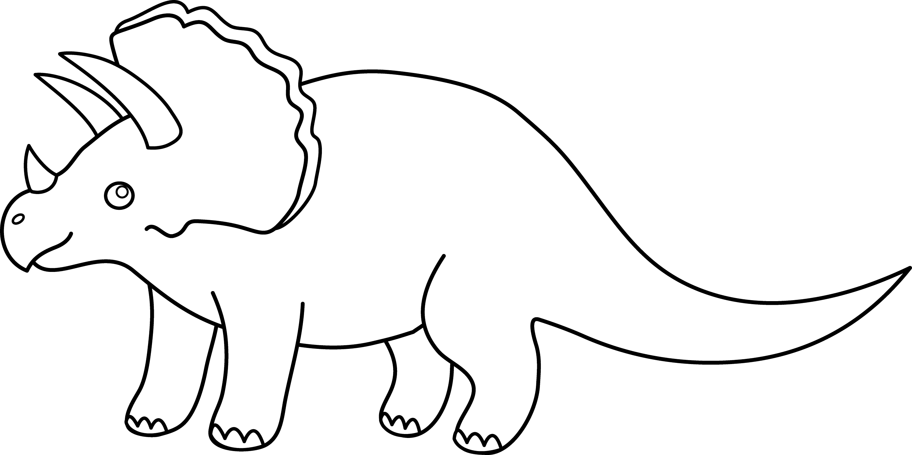 Dinosaur With Horns Coloring Coloring Pages