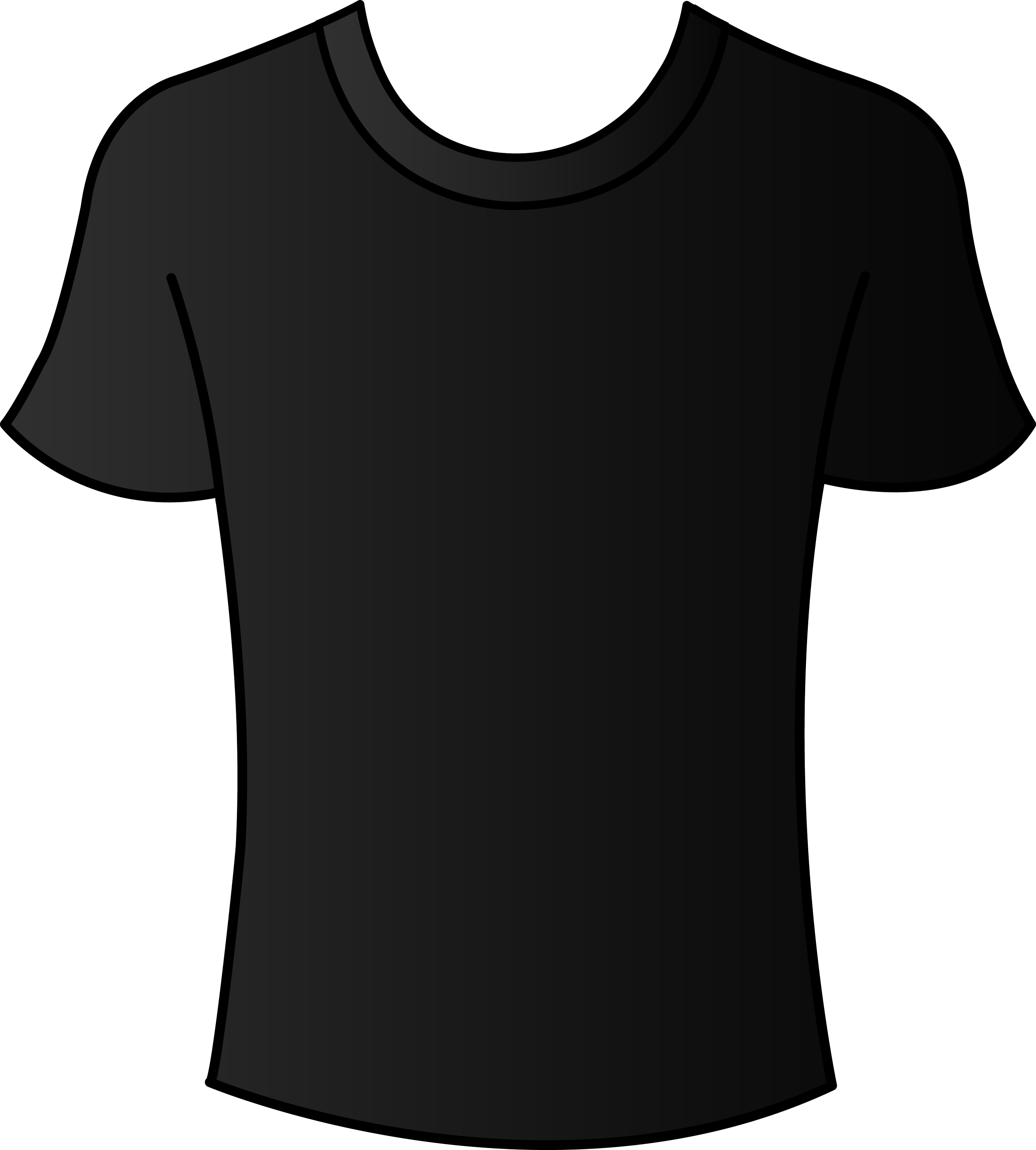 black t shirt clipart - photo #14