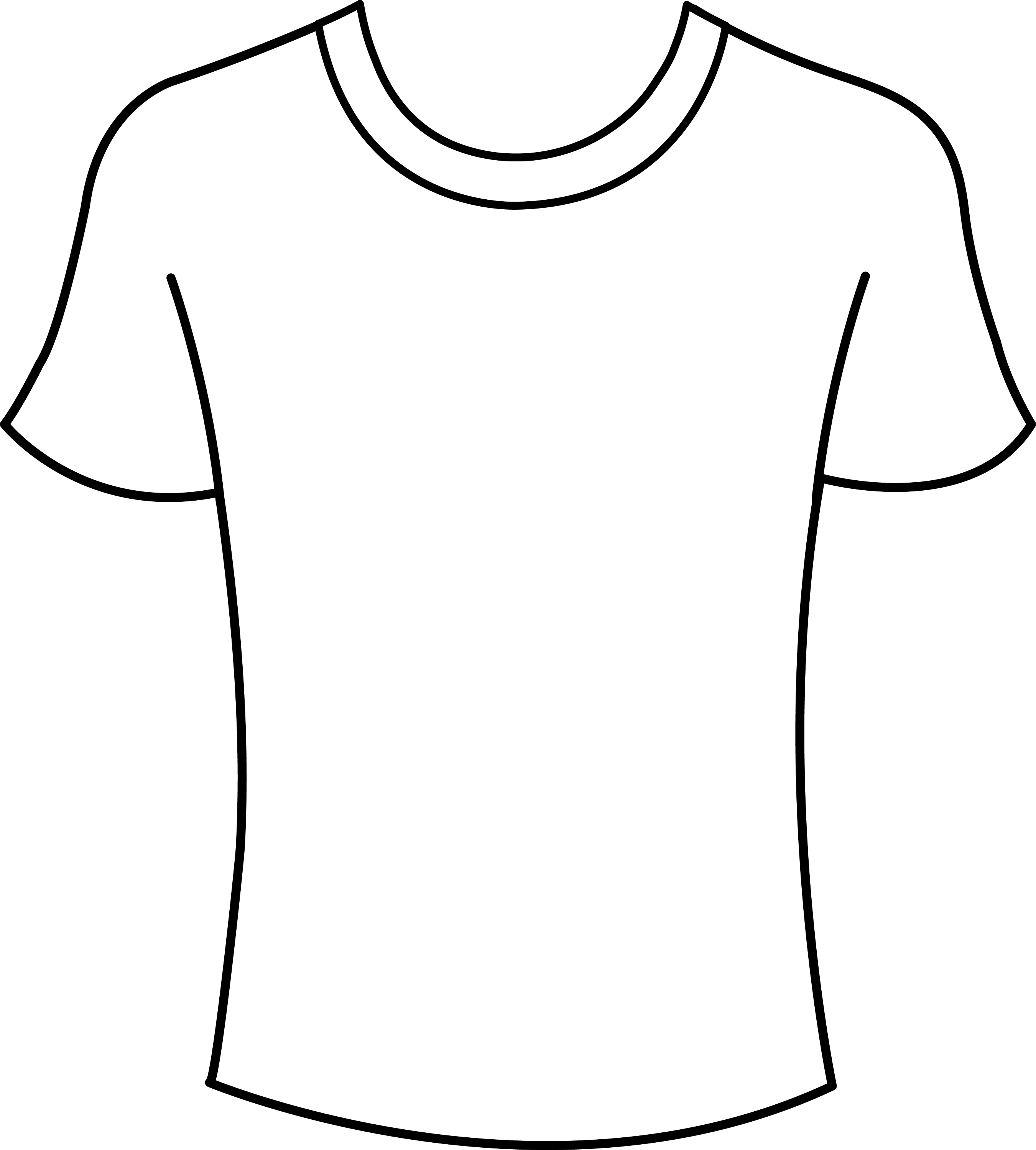 t shirt shape clipart - photo #12