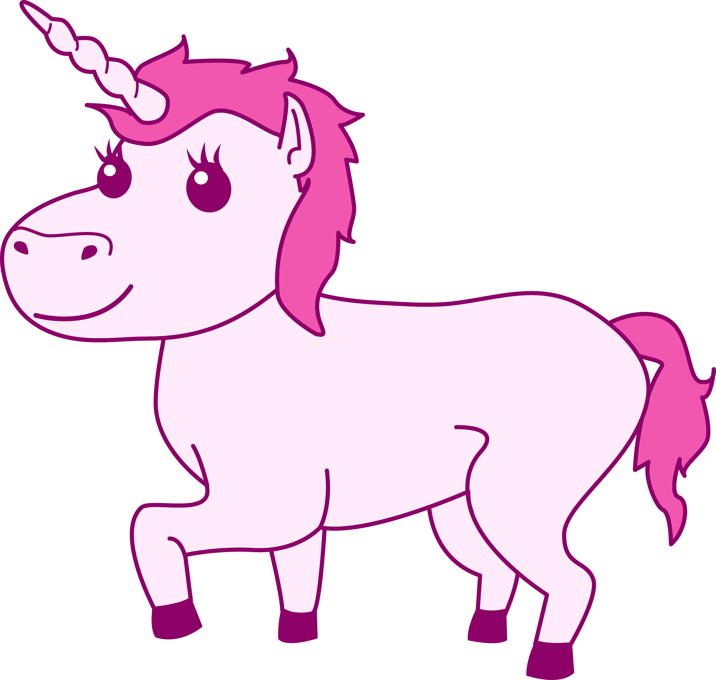 pink unicorn clipart - photo #12