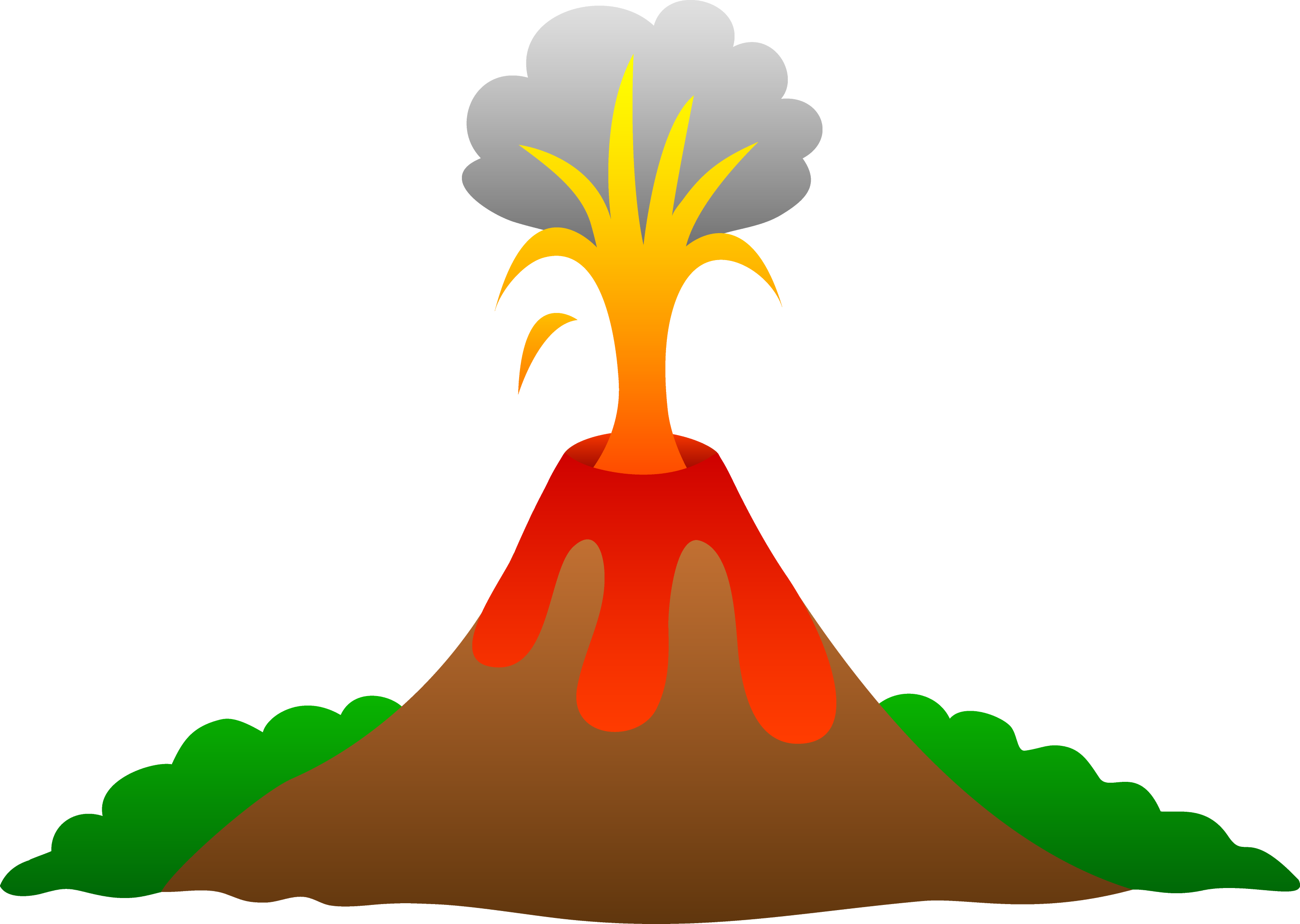 free animated volcano clipart - photo #2