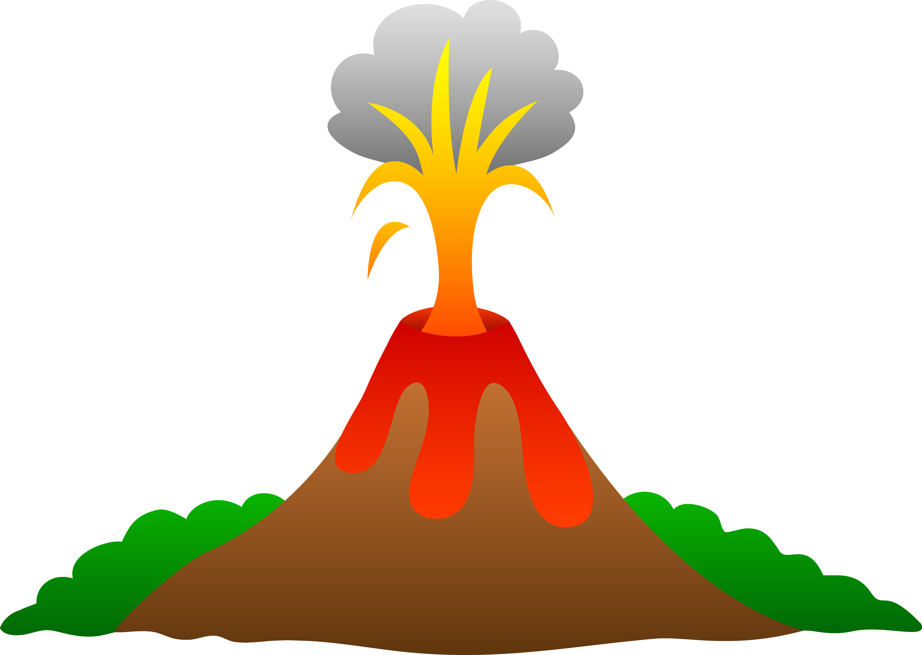 exploding volcano clipart - photo #2