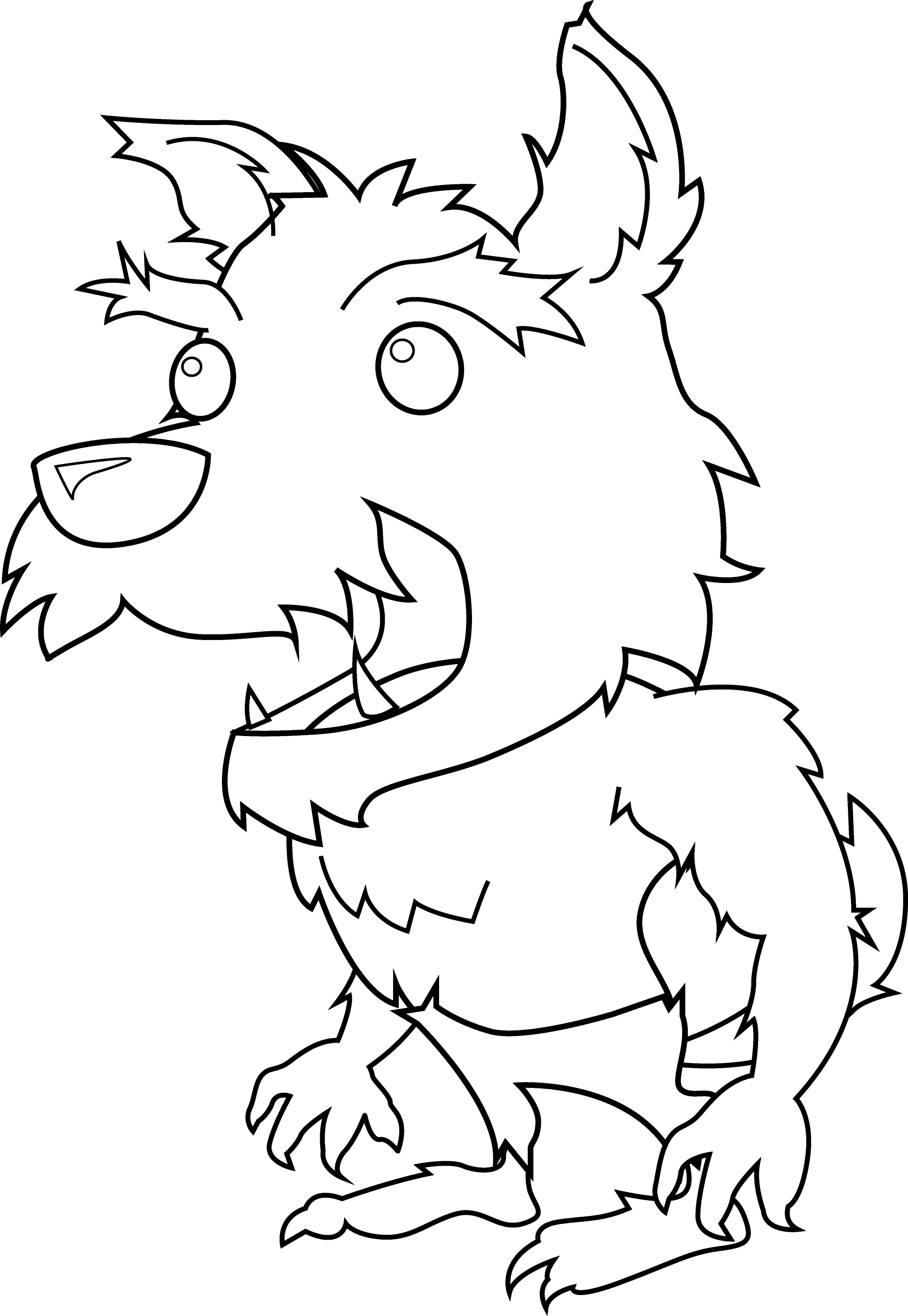 11+ Werewolf Coloring Page