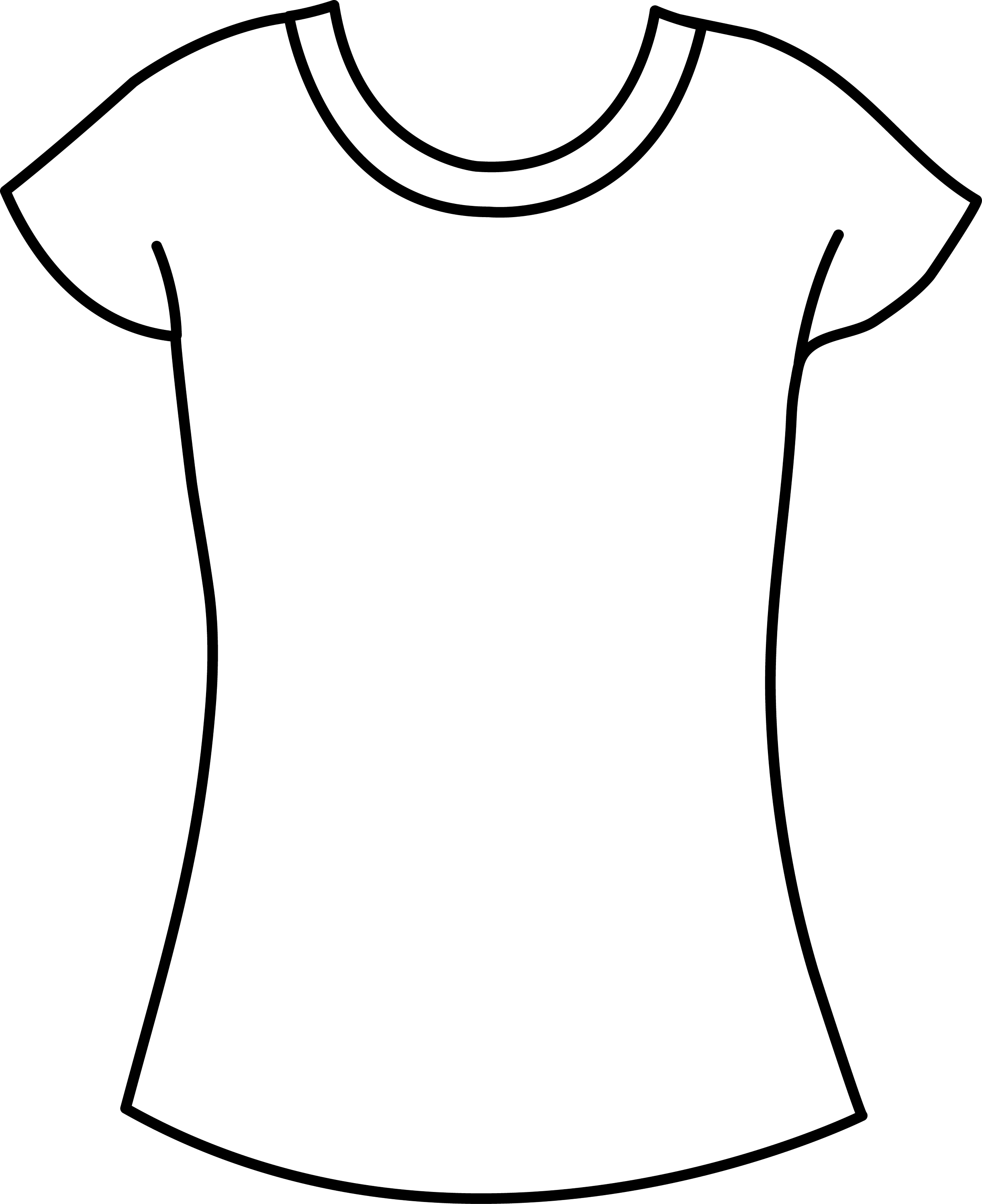 womens-t-shirt-template-free-clip-art