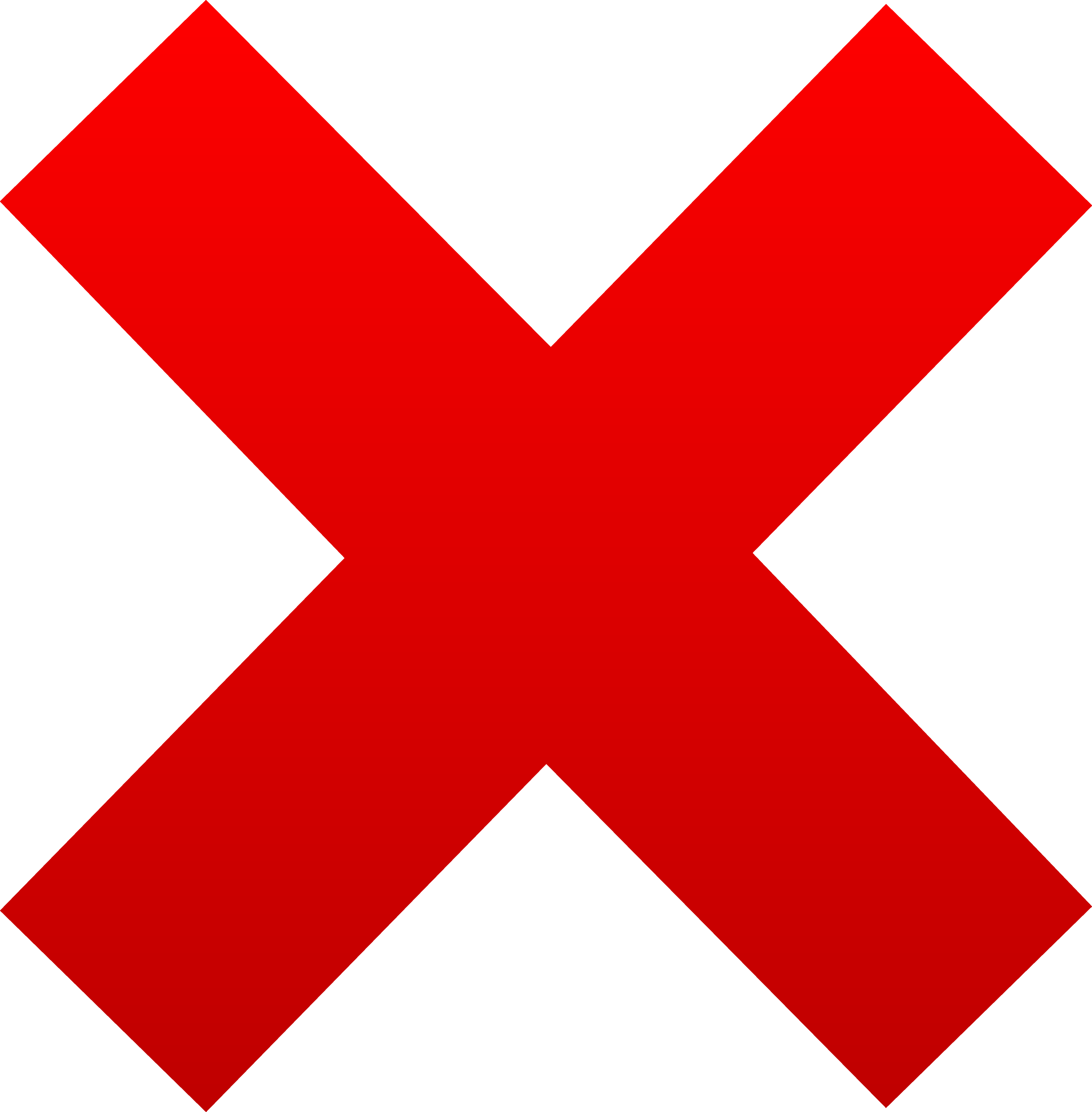 Simple Red X Mark Free Clip Art