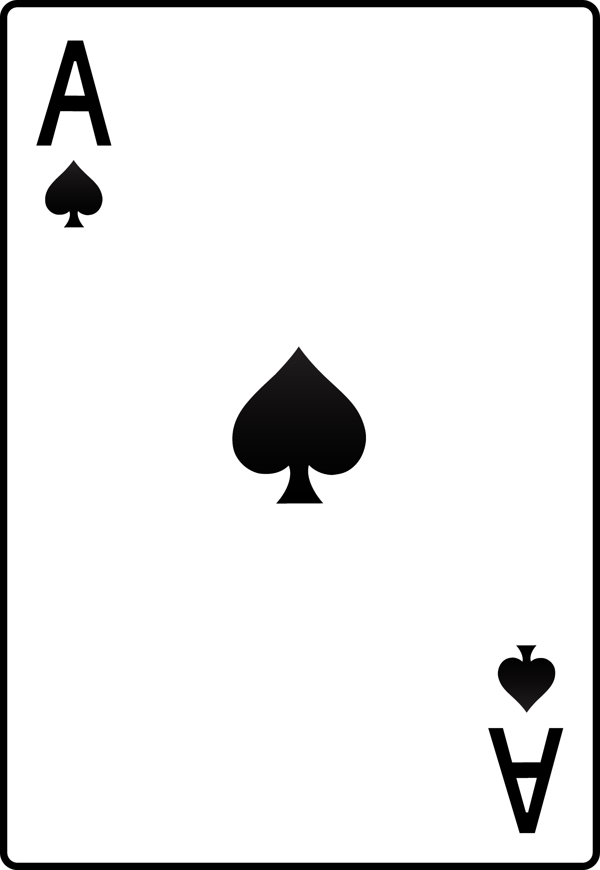 Ace Of Spades Card Svg