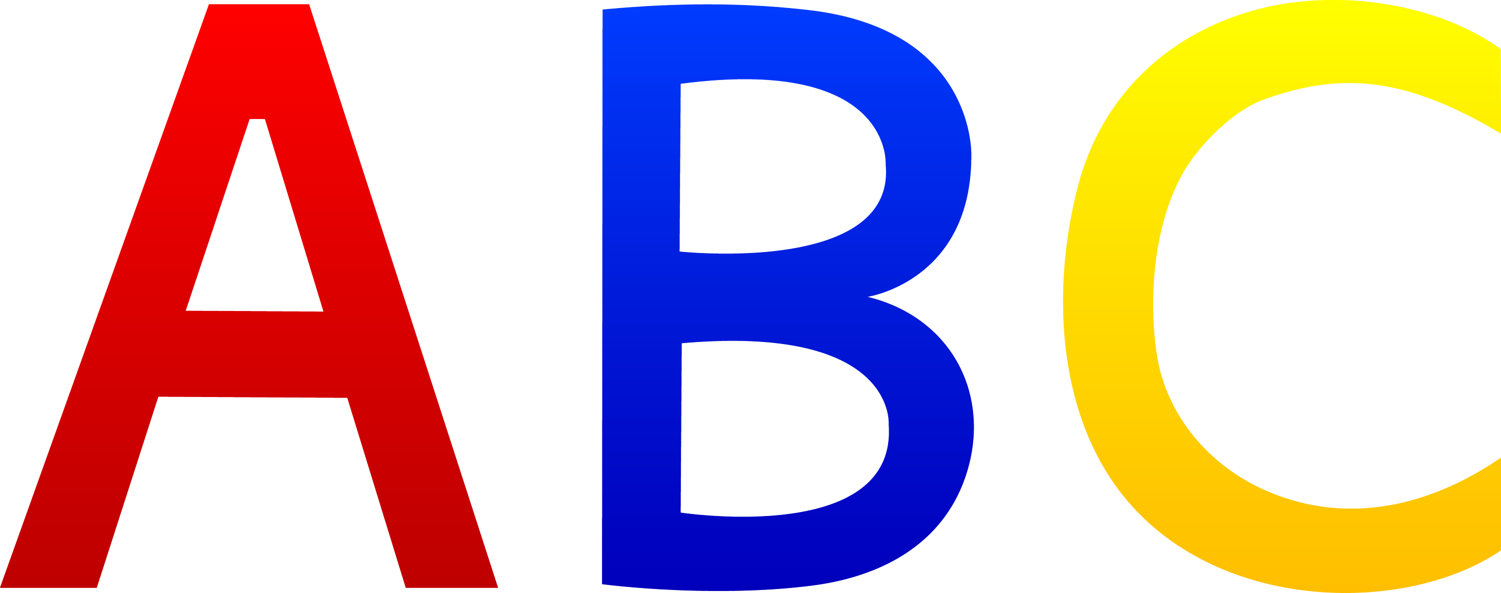 Blue Alphabet Letters Clip Art