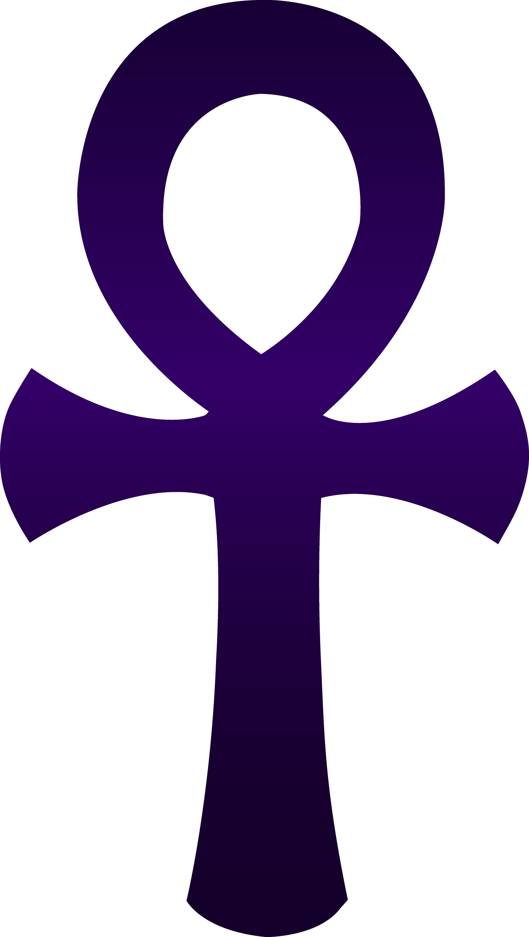 Violet Egyptian Ankh Symbol  Free Clip Art 