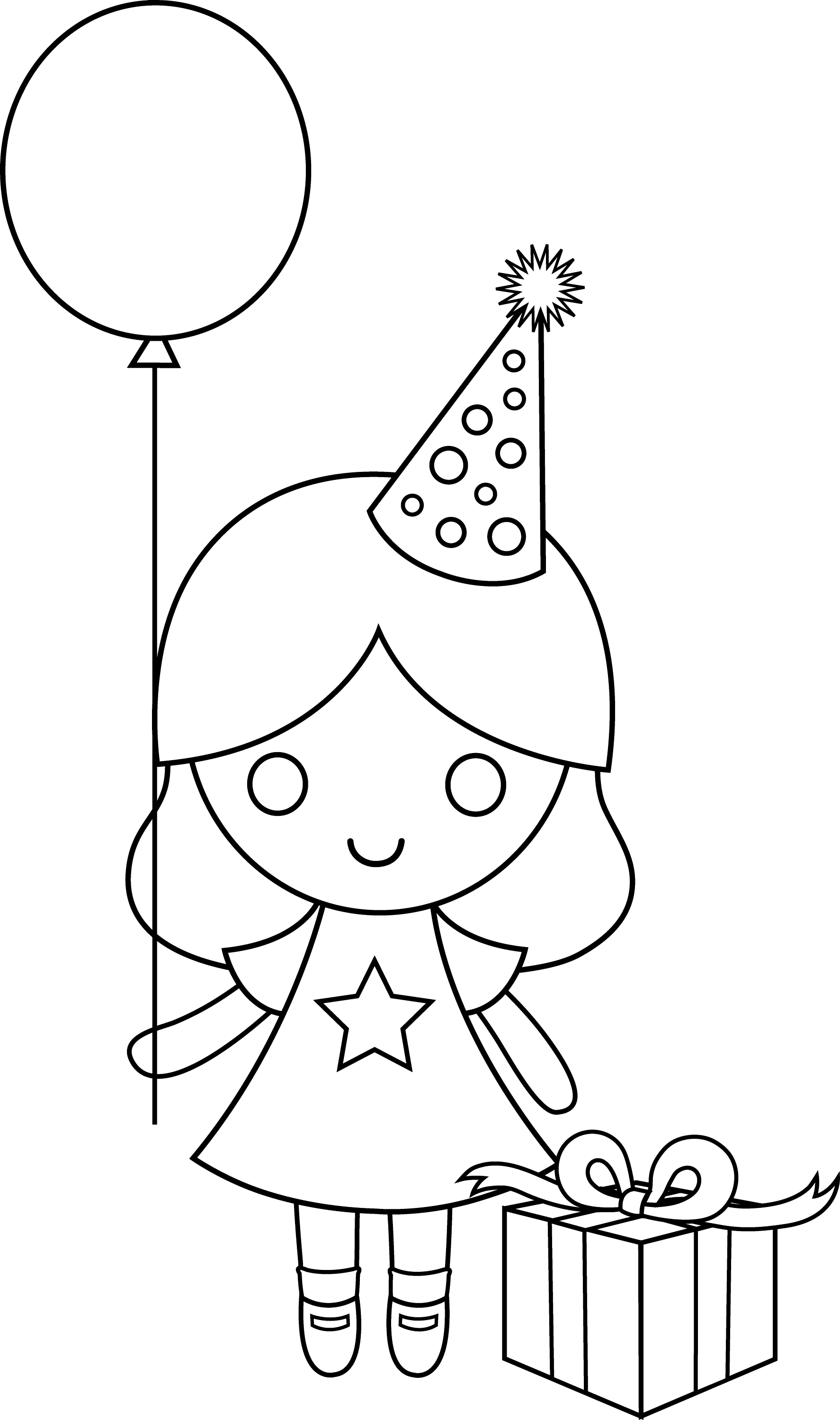 Birthday Coloring Pages Girl at tanlangstonblog Blog