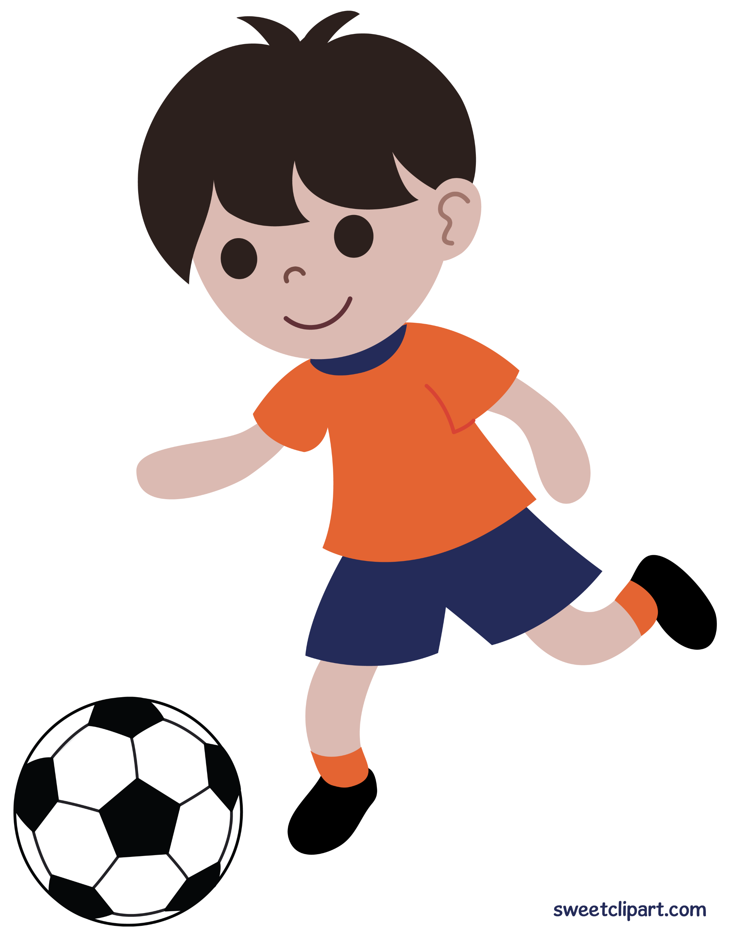 Download Boy Playing Soccer Clip Art - Free Clip Art