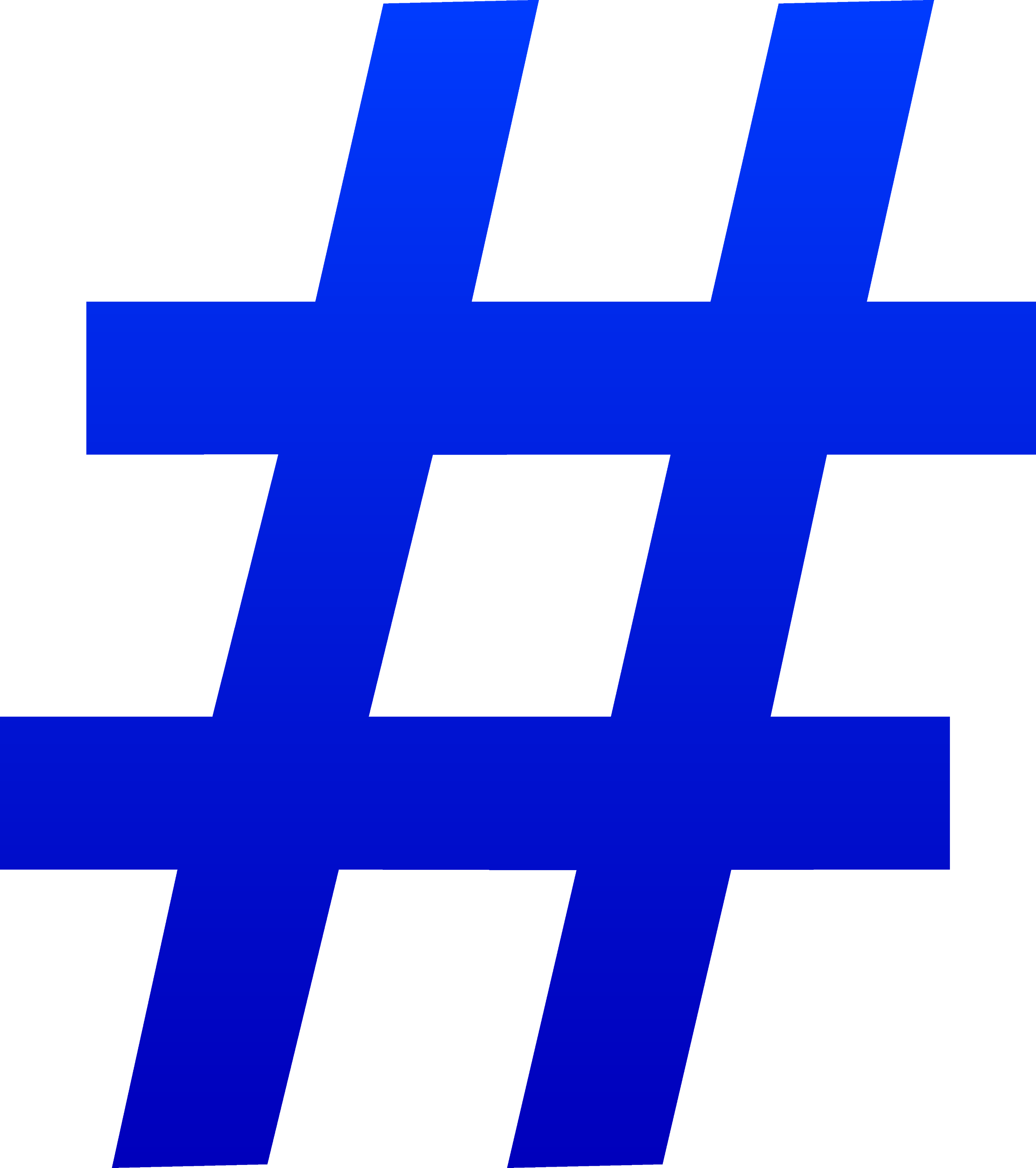 Blue Number Symbol - Free Clip Art