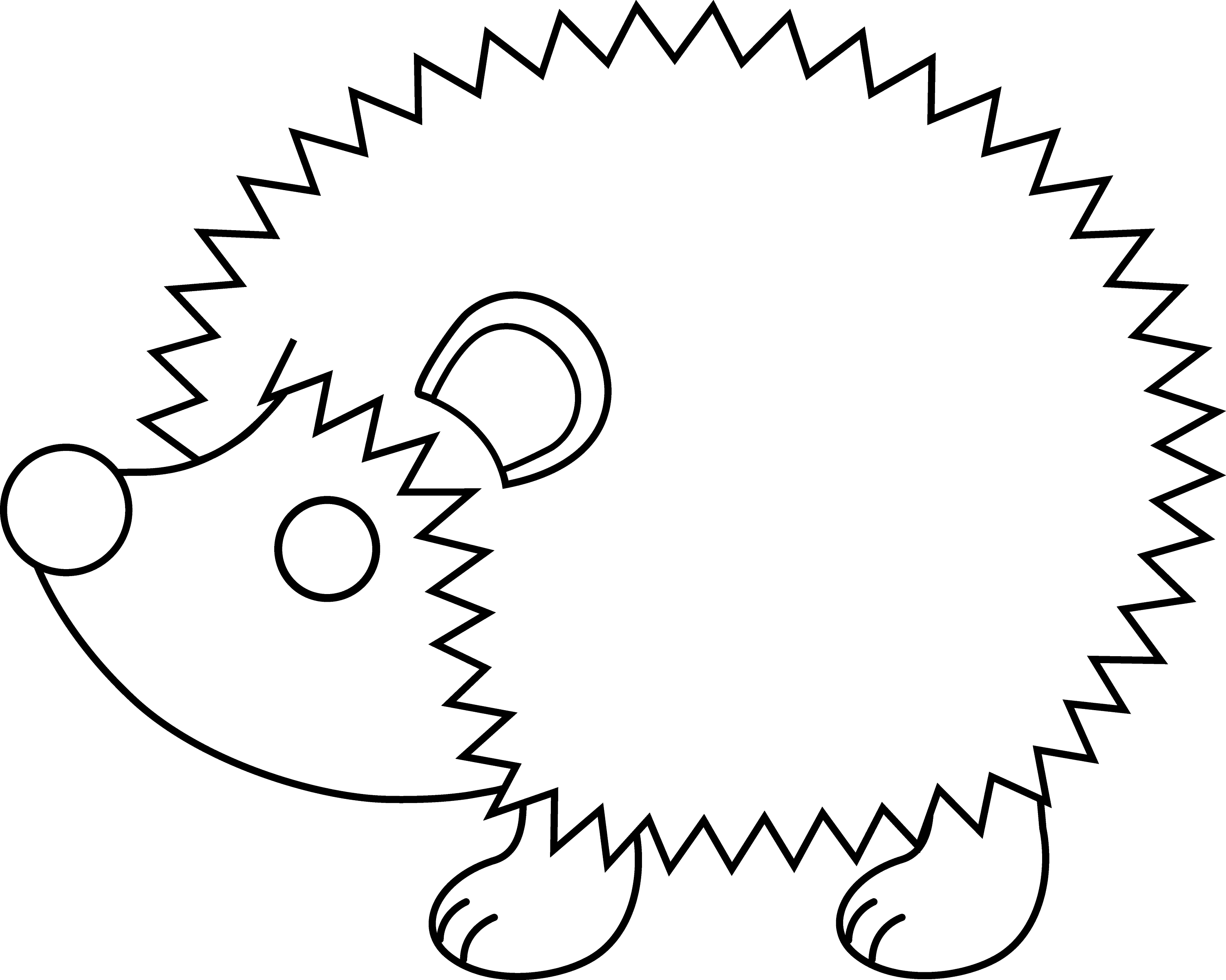 hedgehog-printable-template