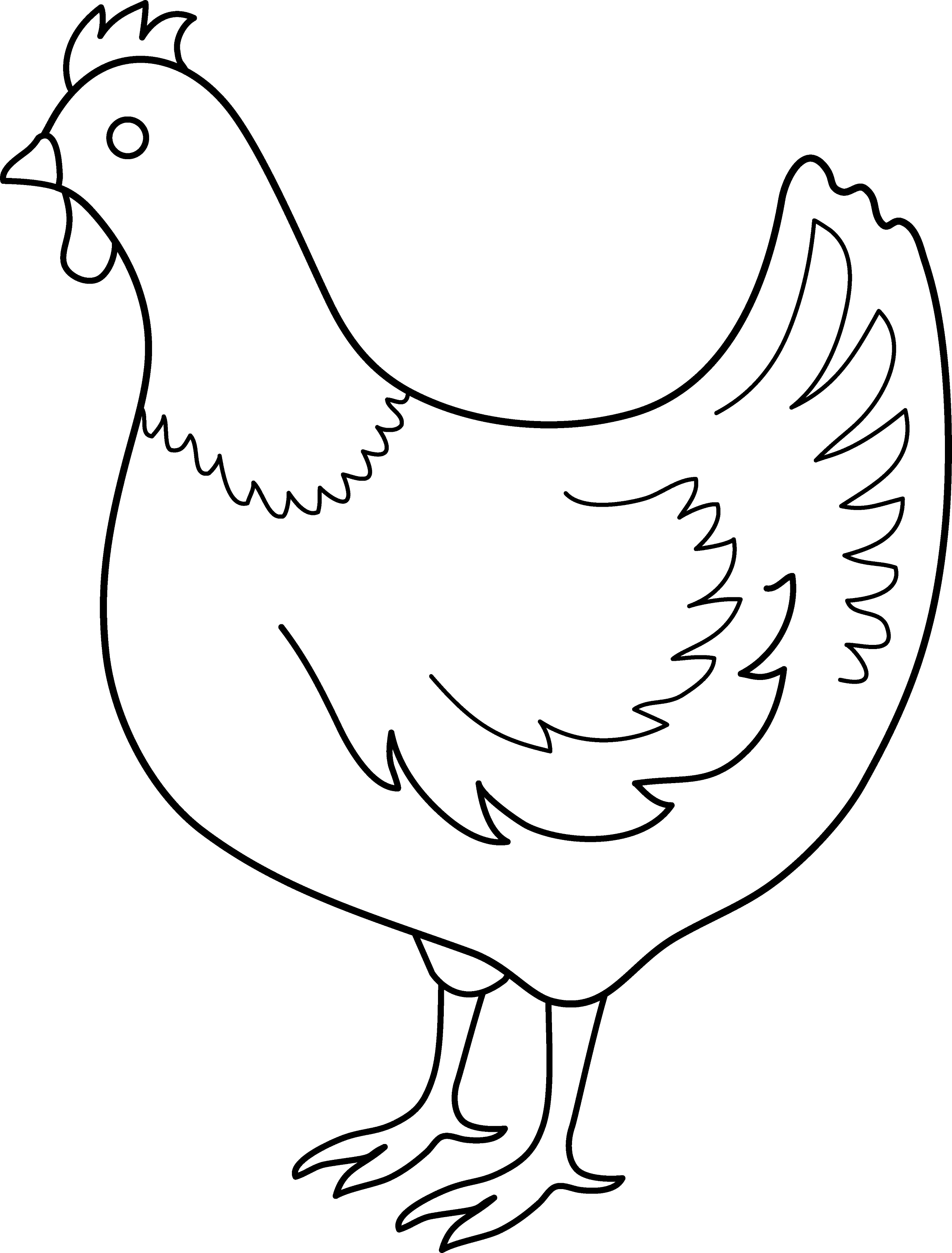 Hen Coloring Sheet Coloring Pages