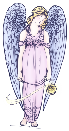 Lovely Angel Public Domain Clipart - Free Clip Art
