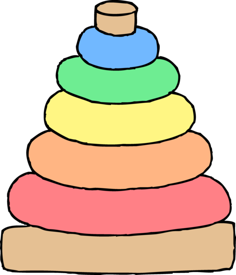 Baby Stacking Toy Clipart - Free Clip Art